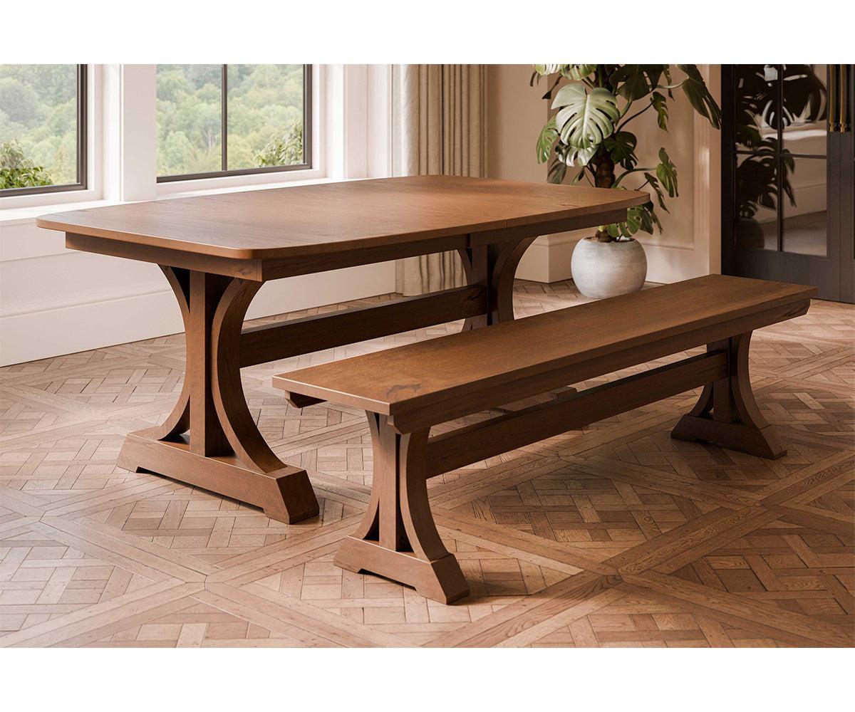 Amish Bryson Double Pedestal-Dining Table-The Amish House