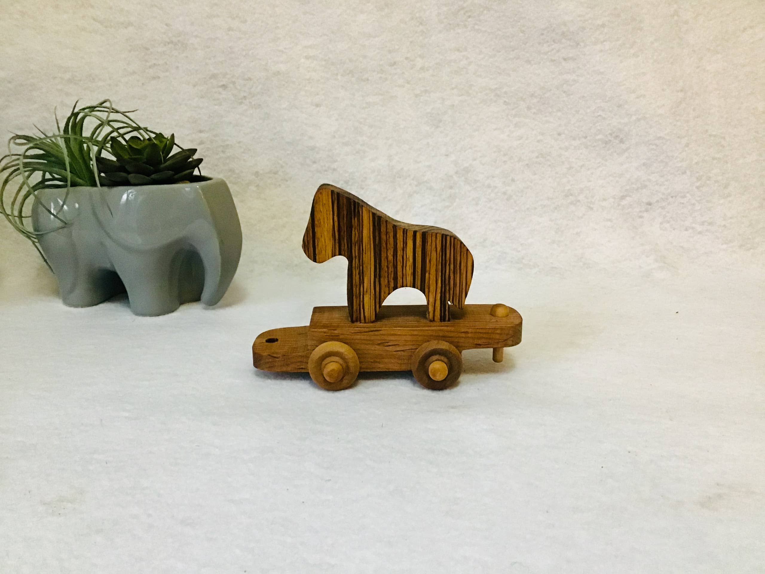 Wooden Zoo Train