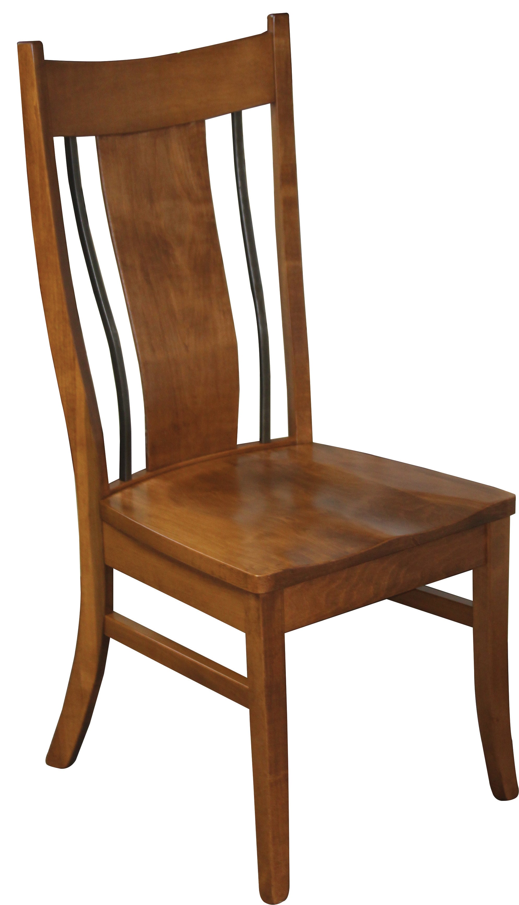 Iron and best sale wood dining chairs