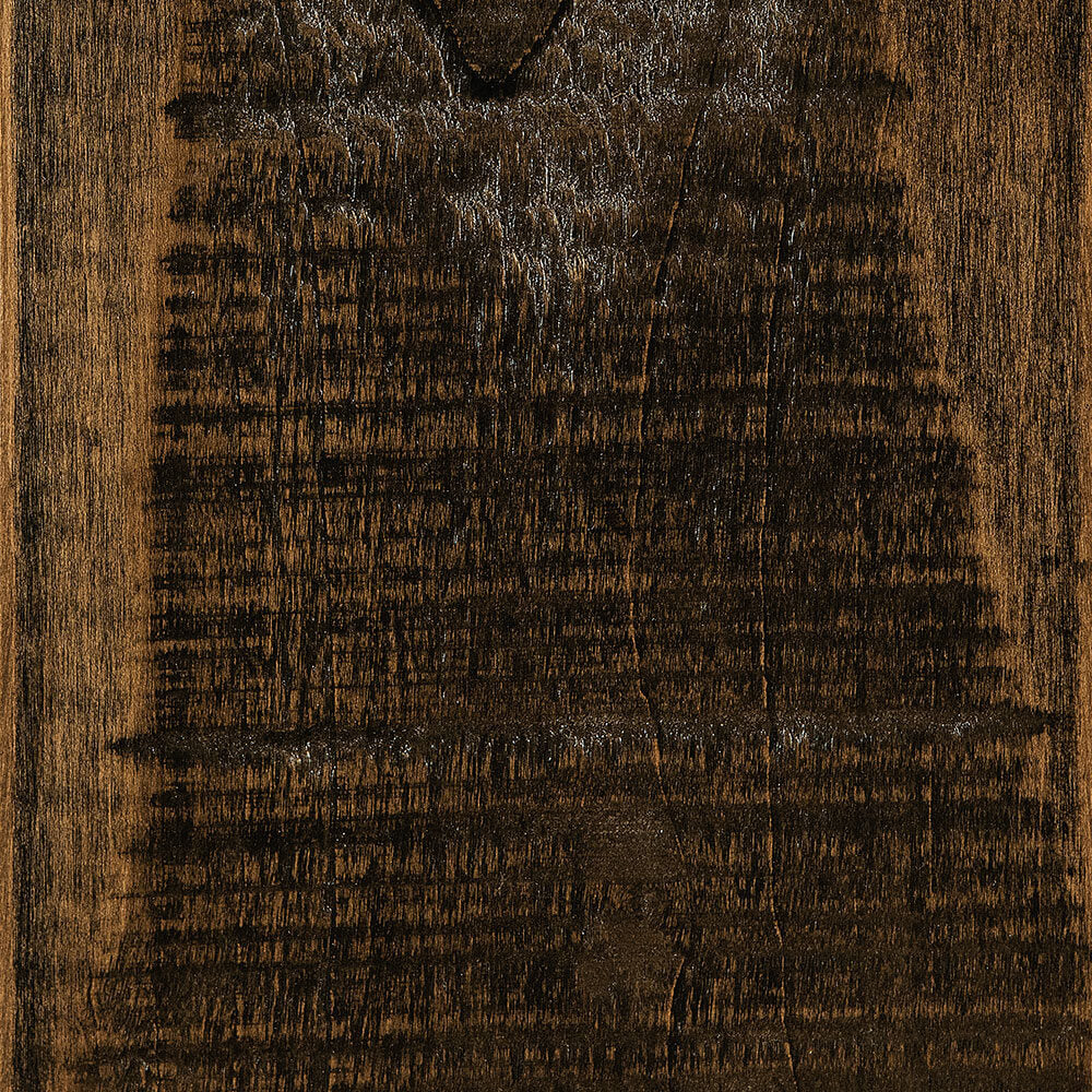 No Distressed Weathered Treebark-Rough Sawn Brown Maple