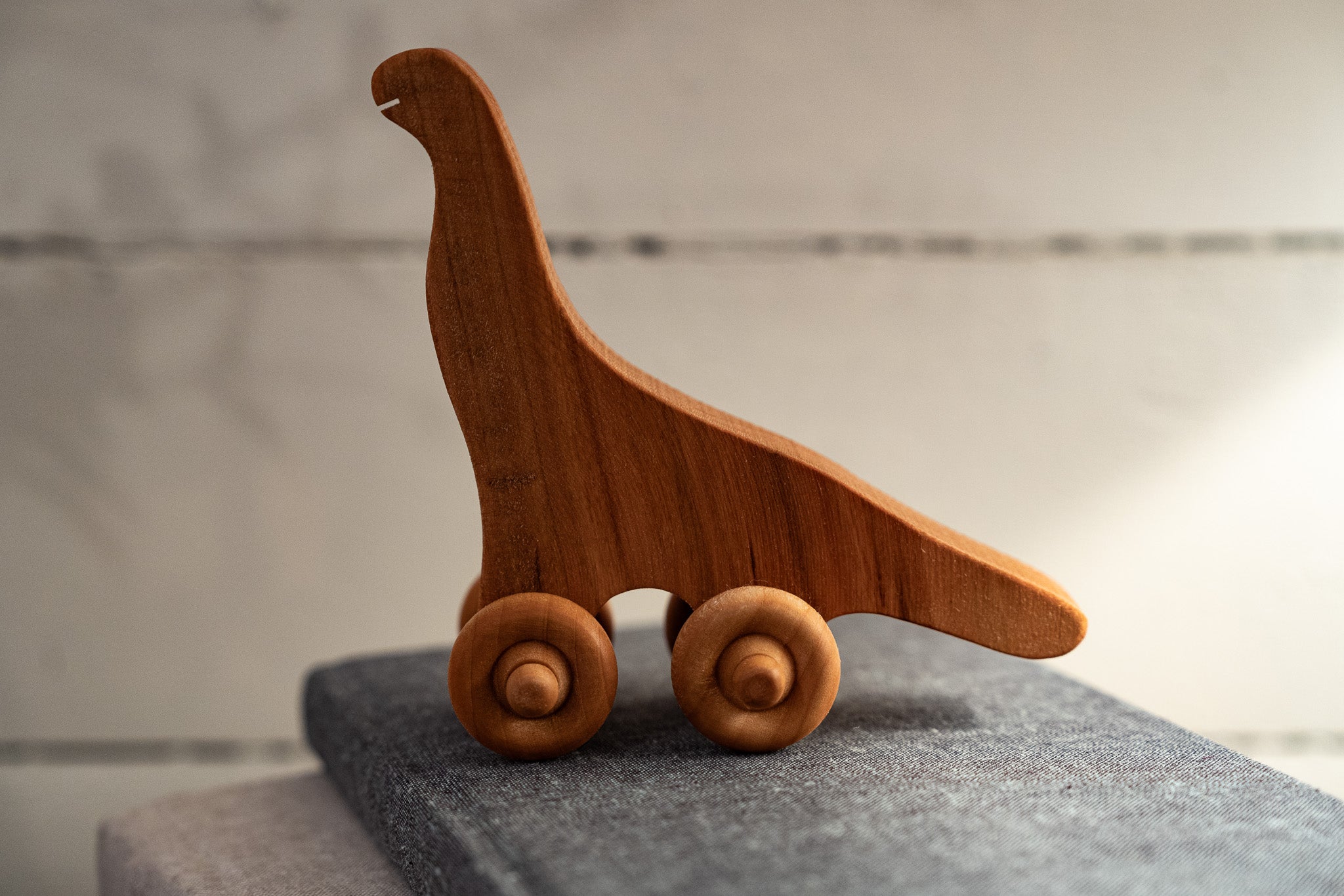 Wooden Rolling Dinosaurs