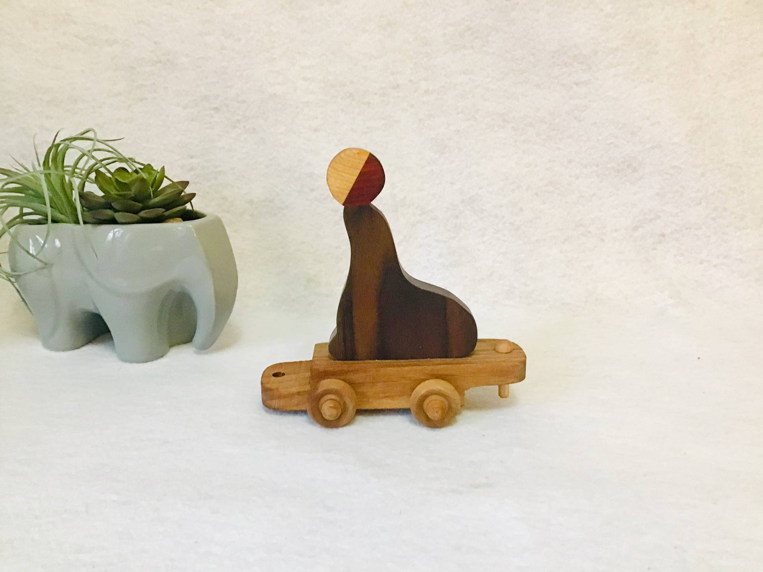 Wooden Zoo Train