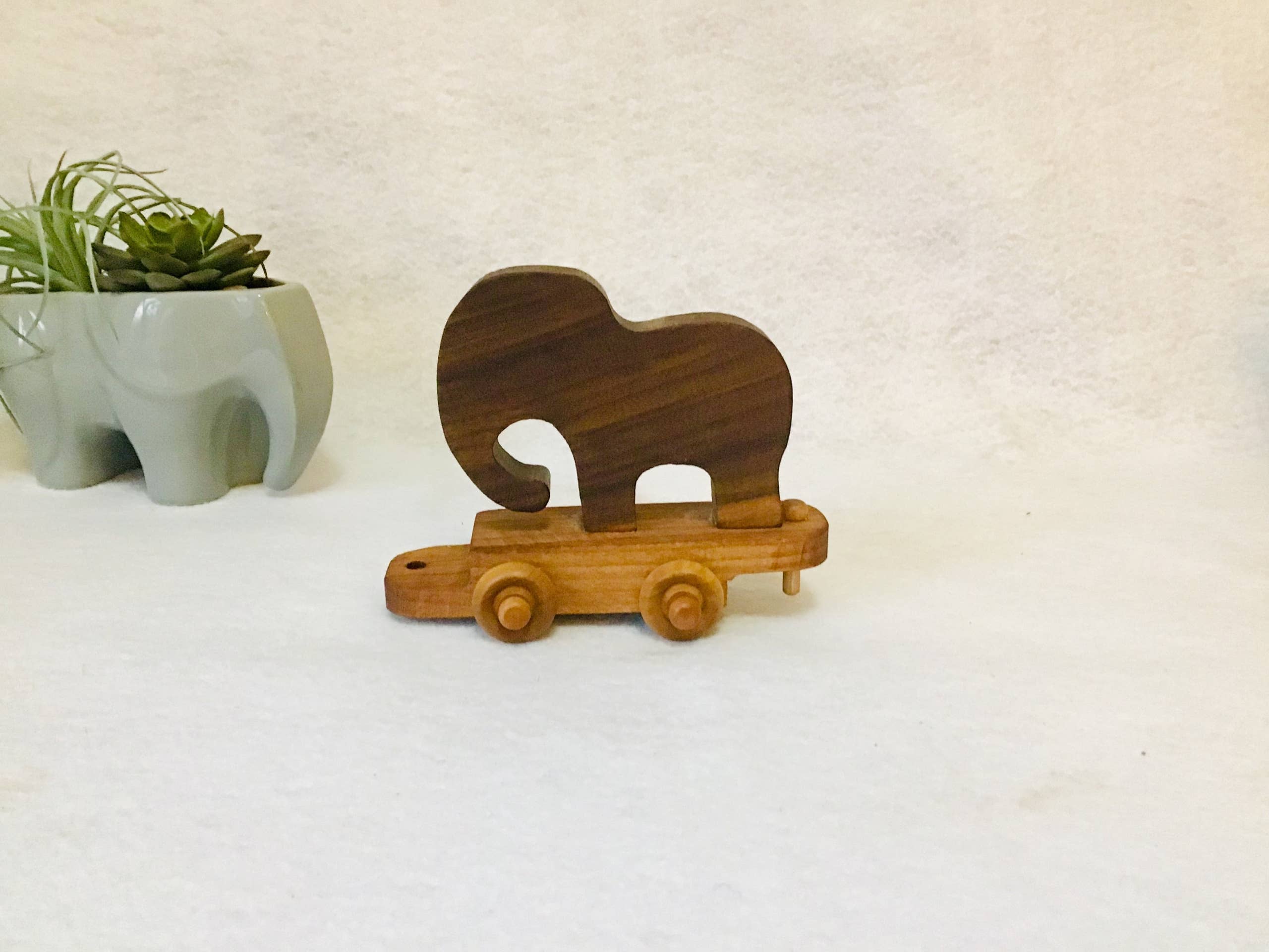 Wooden Zoo Train