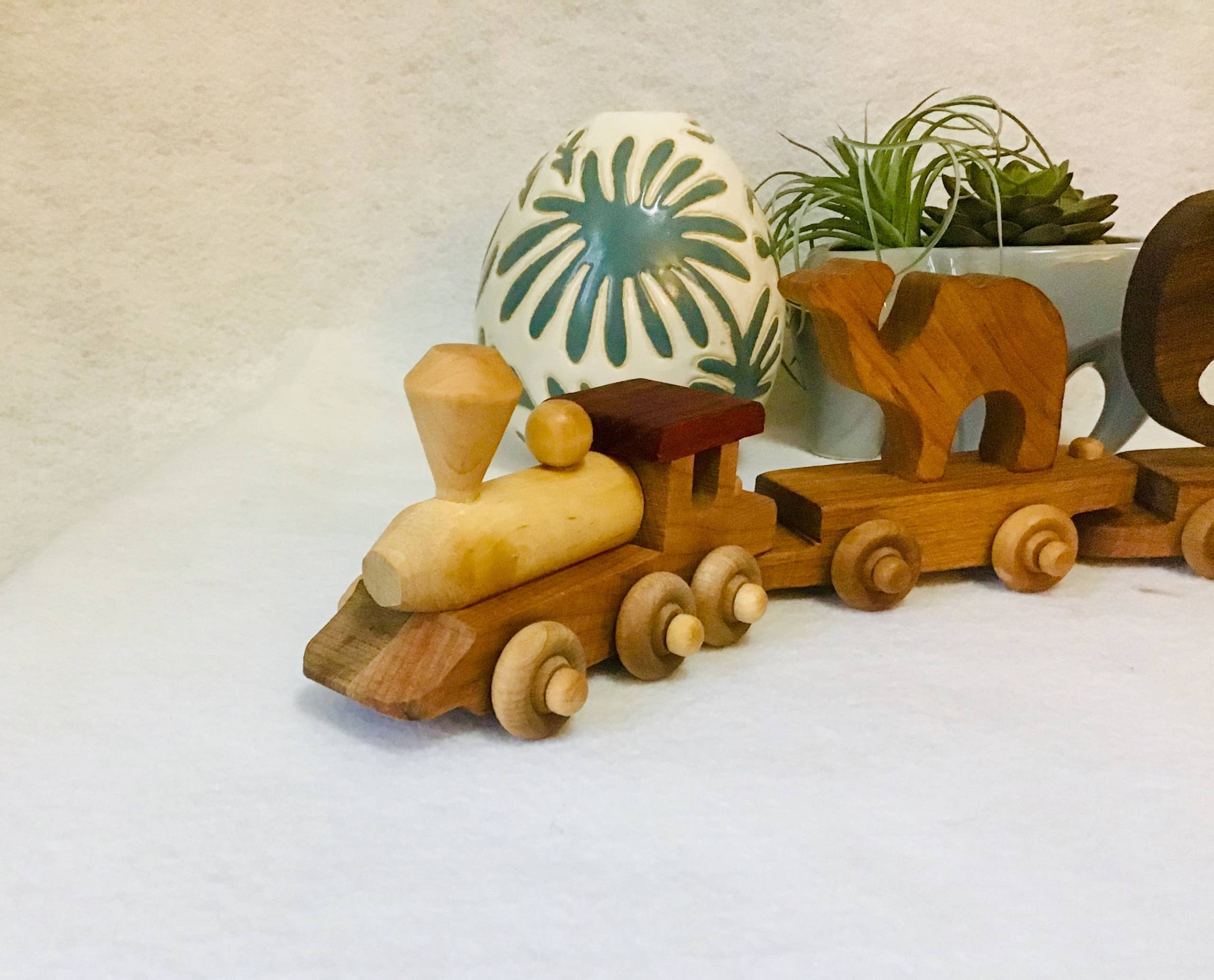Wooden Zoo Train