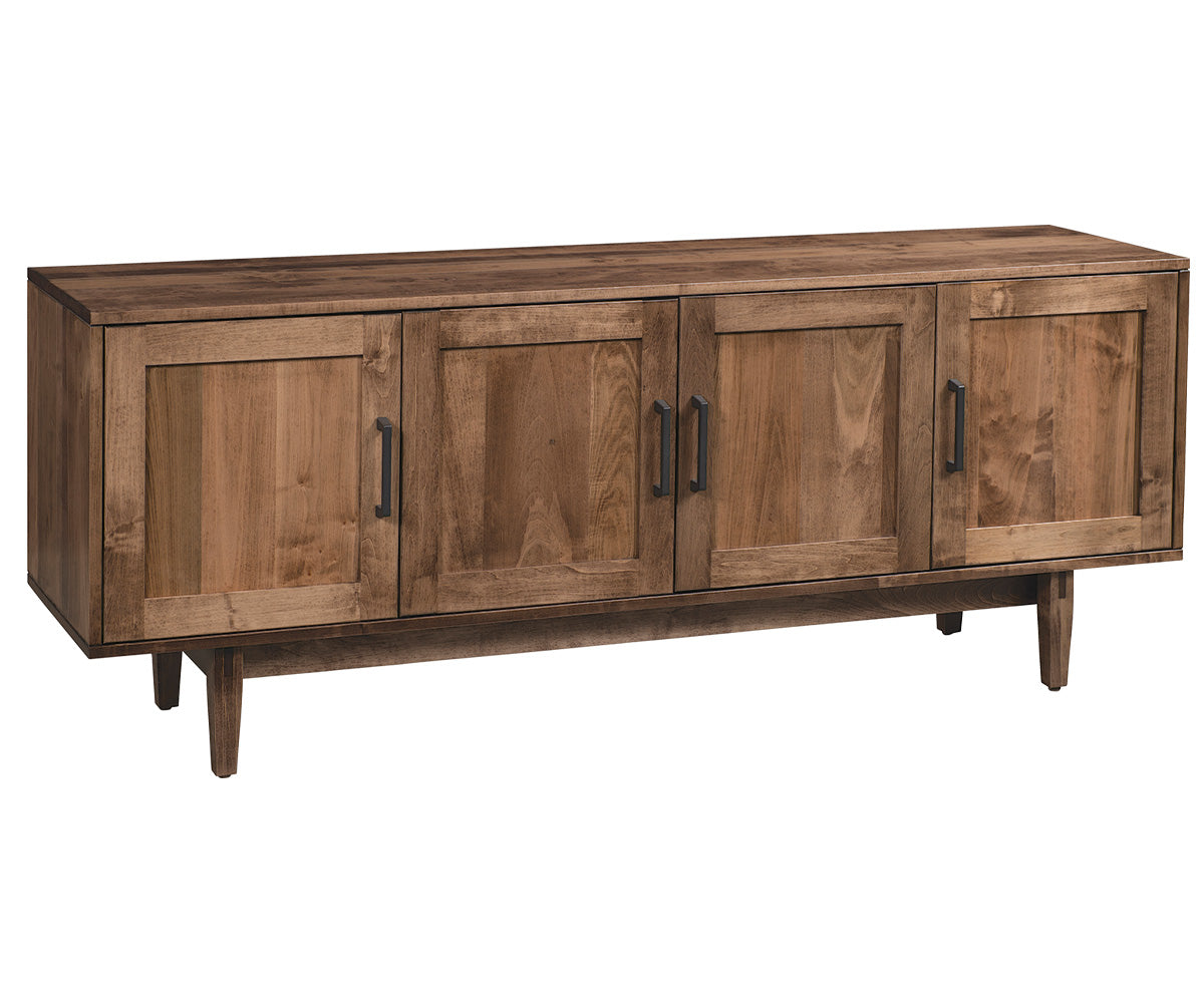 amish buffet shown in oak