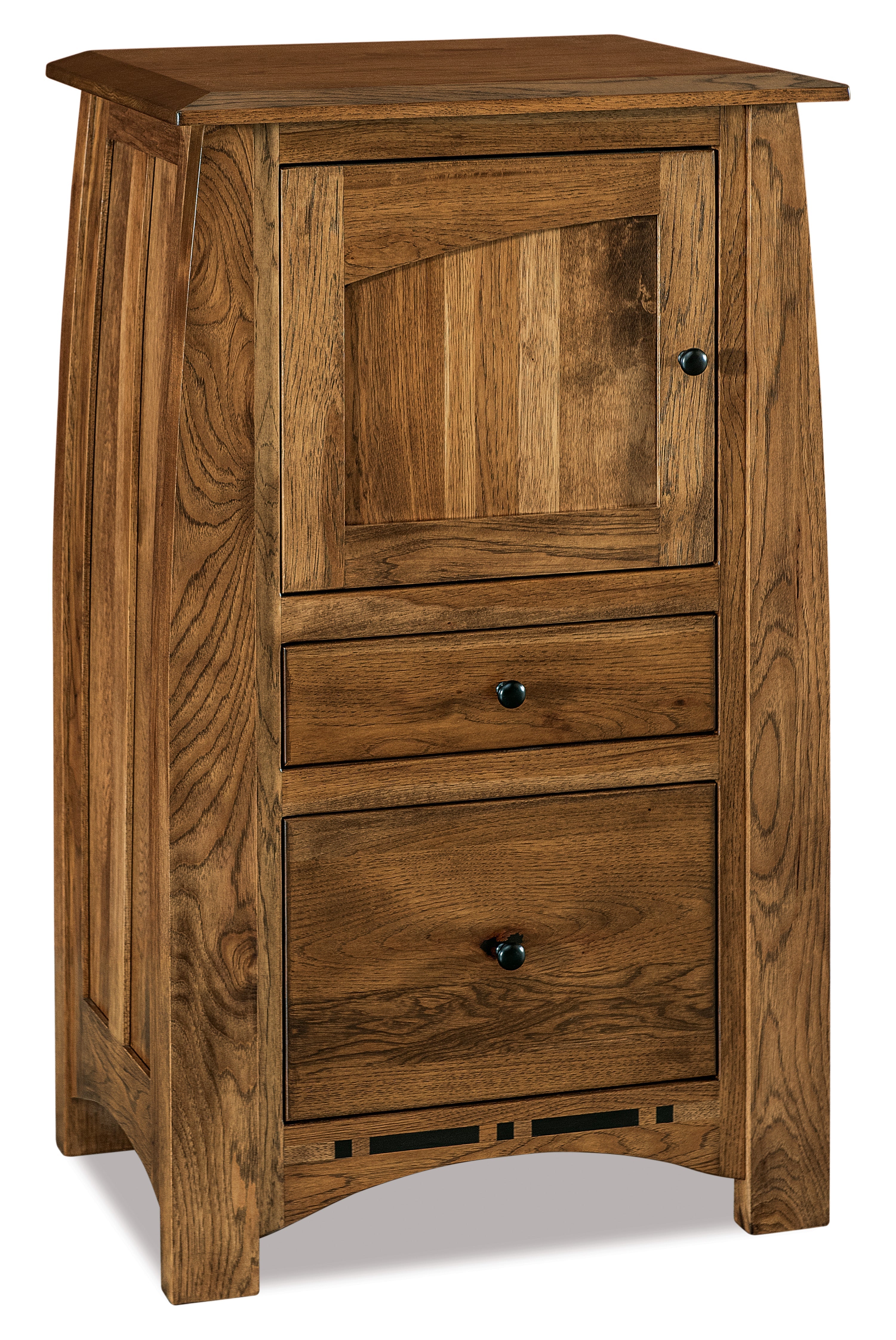 american made amish boulder creek two drawer one drawer CPAP nightstand
