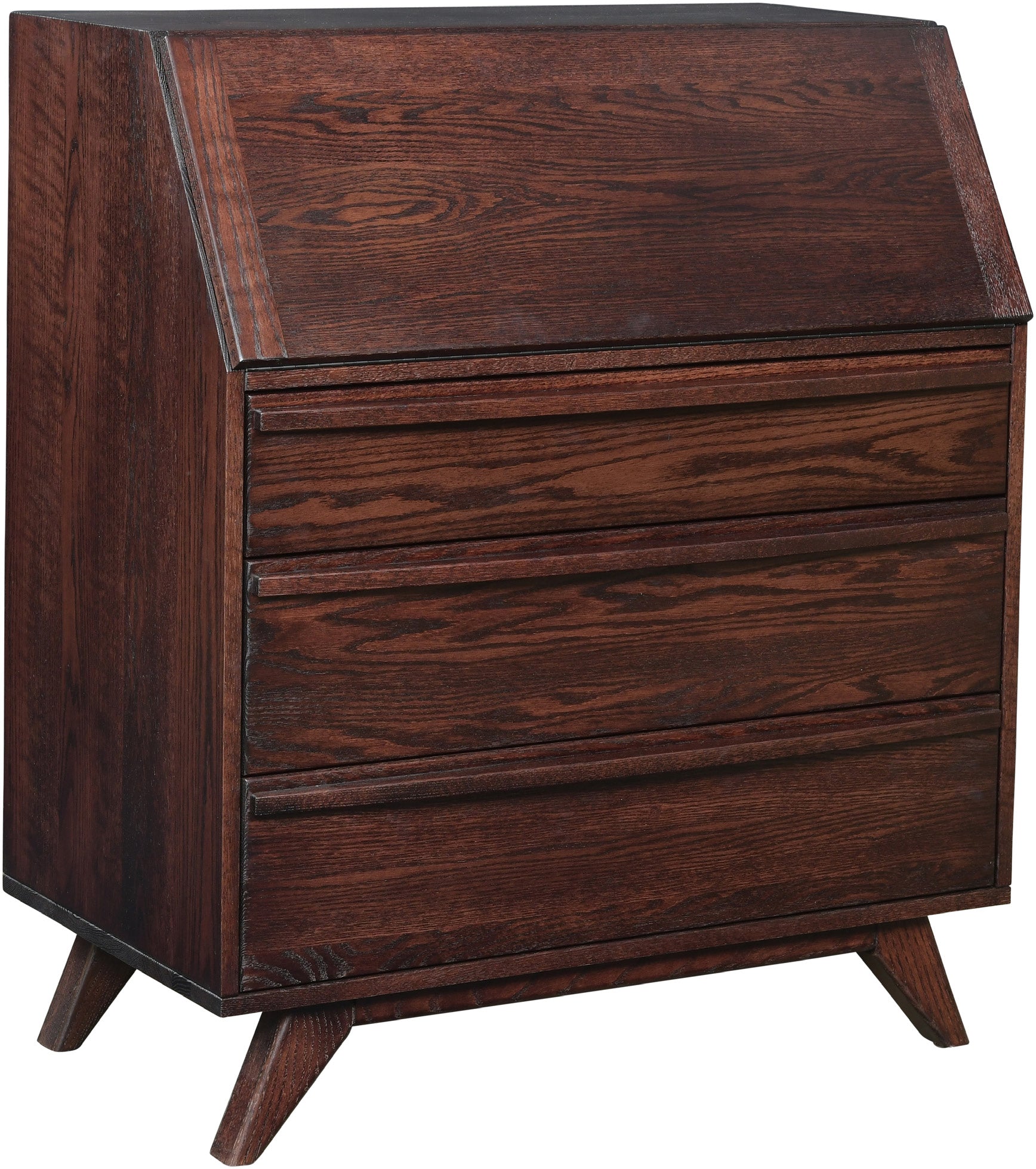 amish secretary desk shown in oak