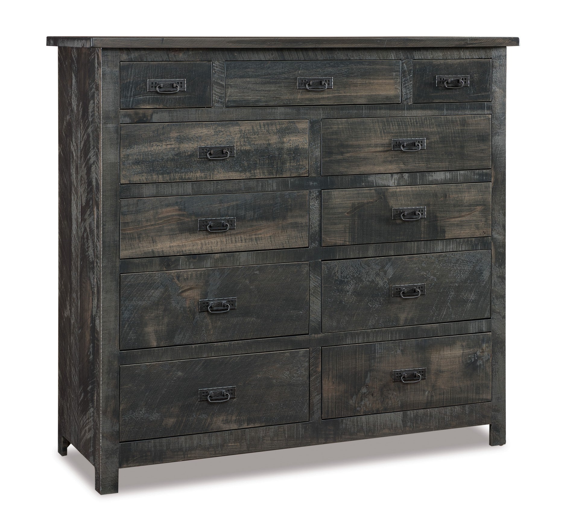 american made amish dumont rustic eleven drawer chest