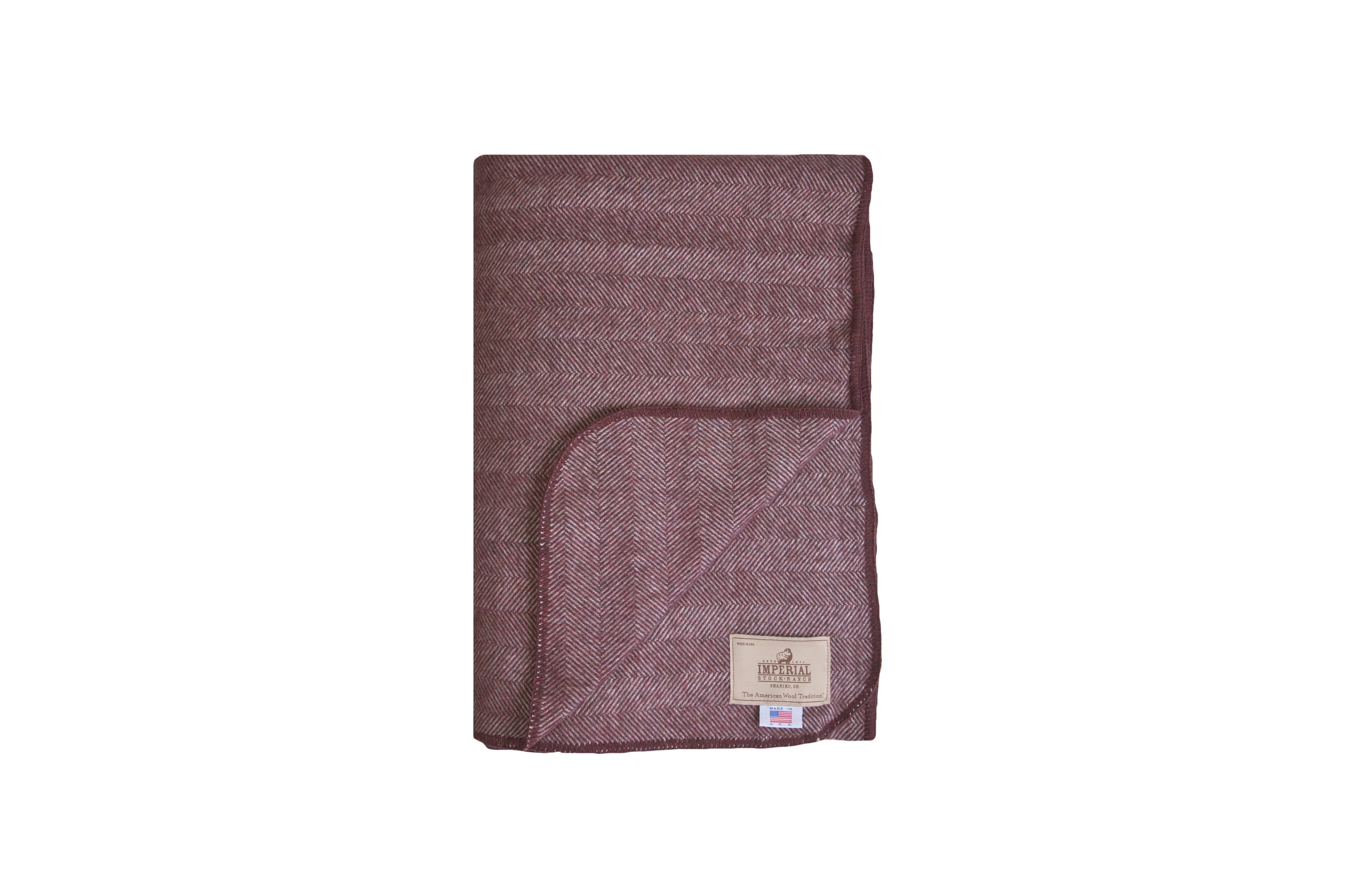 Imperial Heritage Wool Throw Blanket - Herringbone Collection