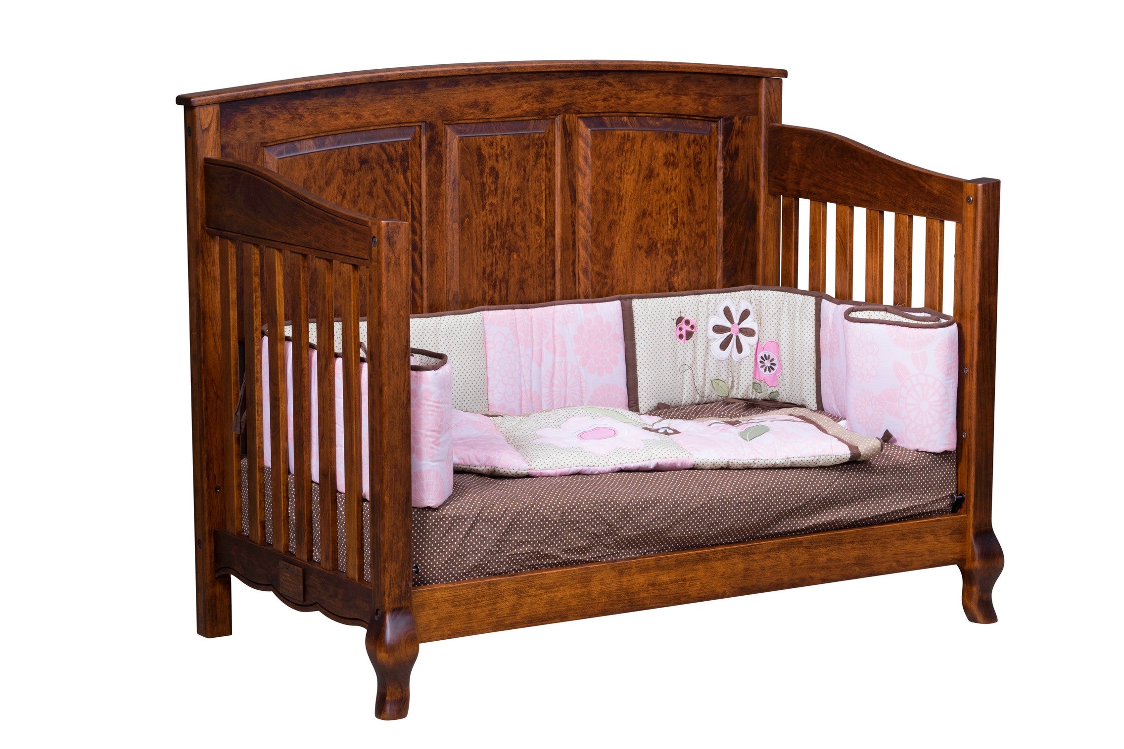 french country toddler bed in sap cherry with michael's cherry low sheen stain