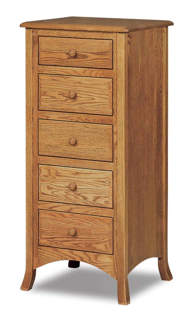 american made amish five drawer carlisle lingerie chest