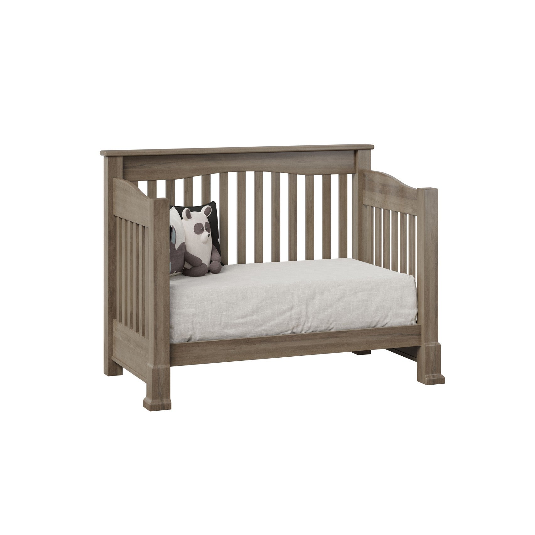 mackenzie toddler bed in sap cherry with mineral stain