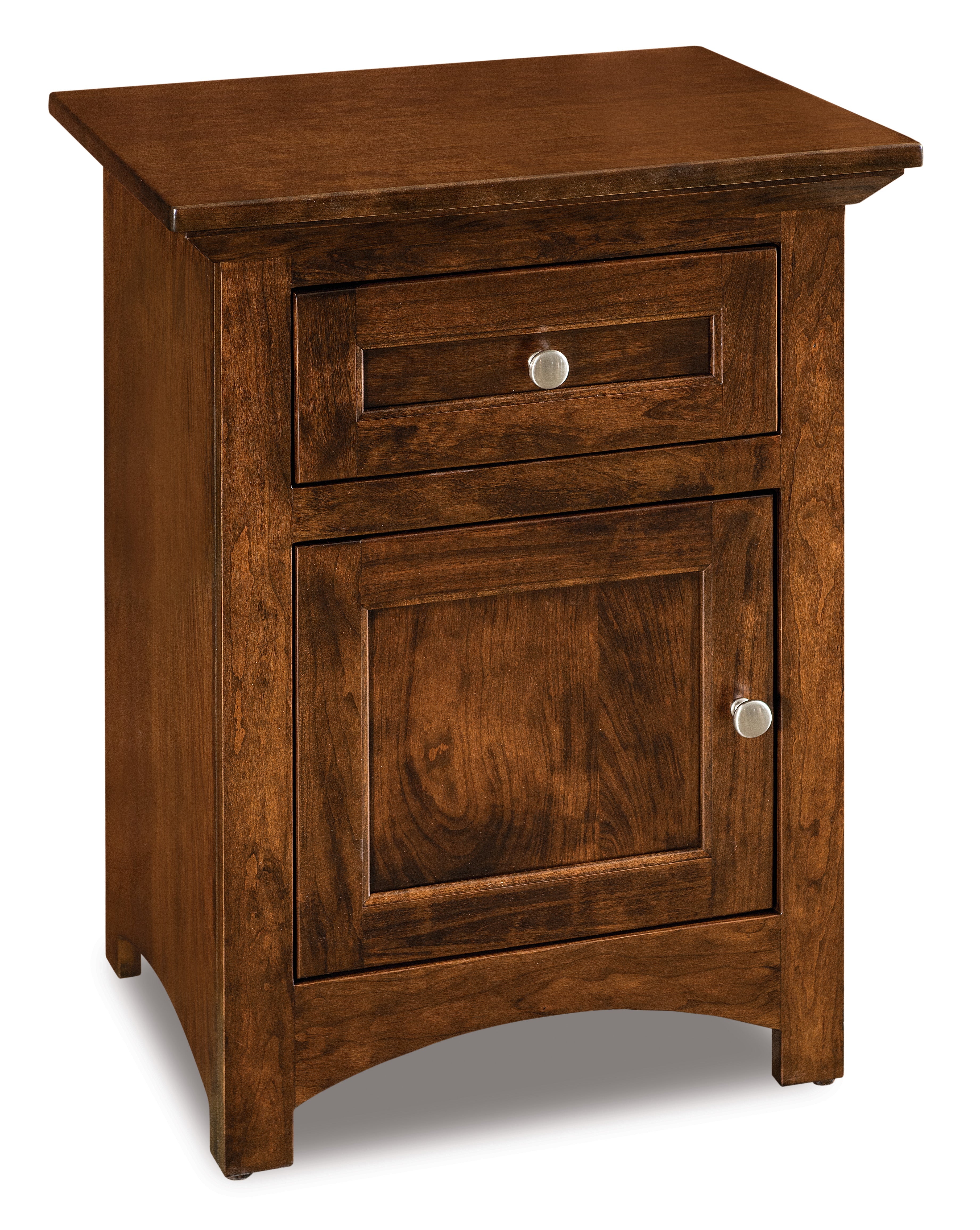 american made amish lincoln one drawer one door nigthstand