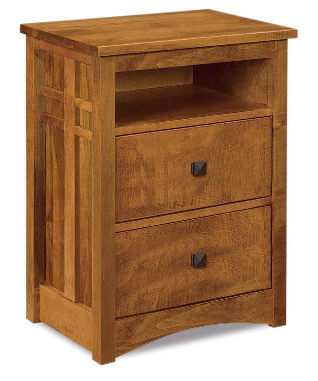 Amish Kascade Two Drawer Nightstand