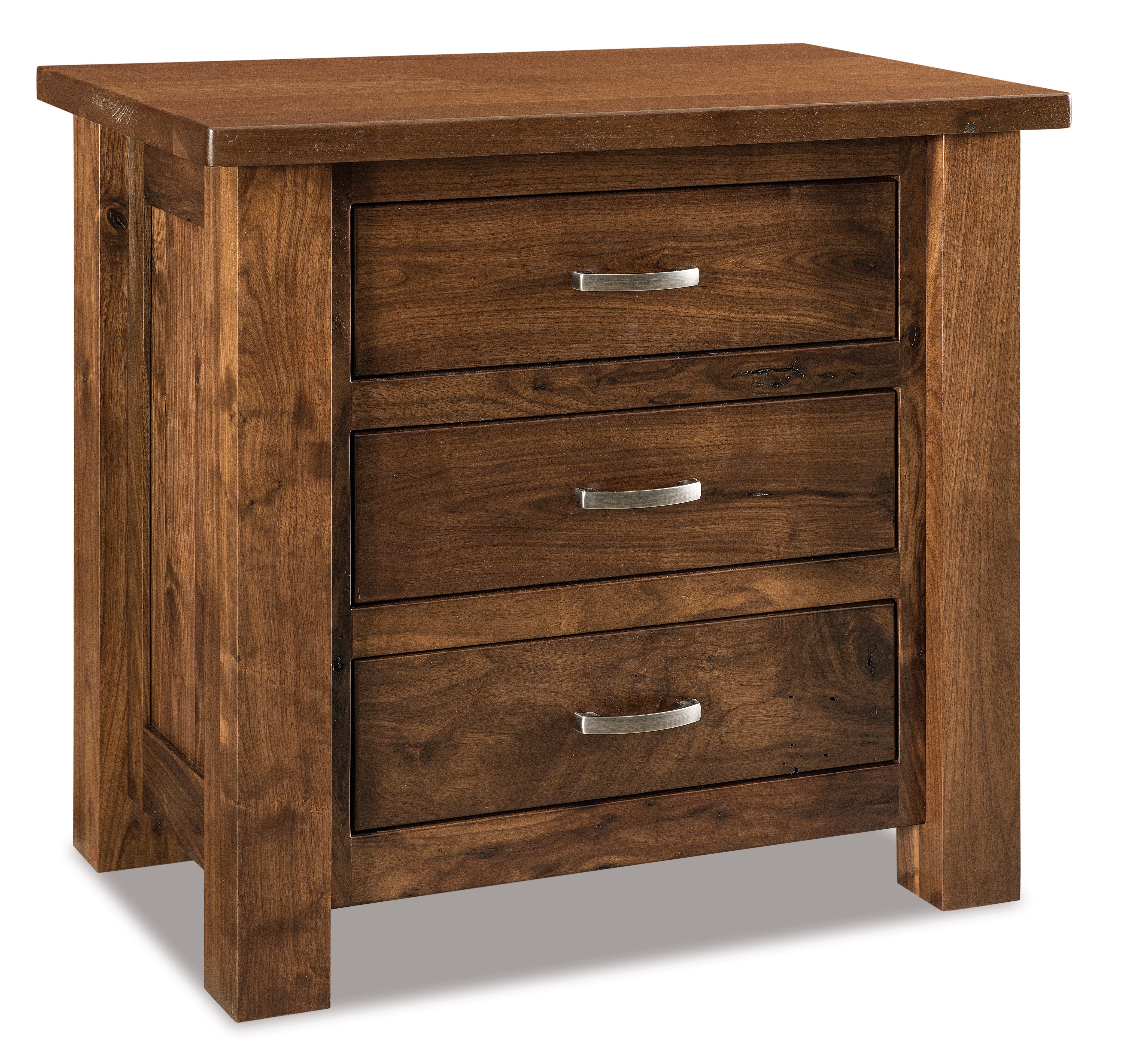 Amish Heidi Three Drawer Nightstand