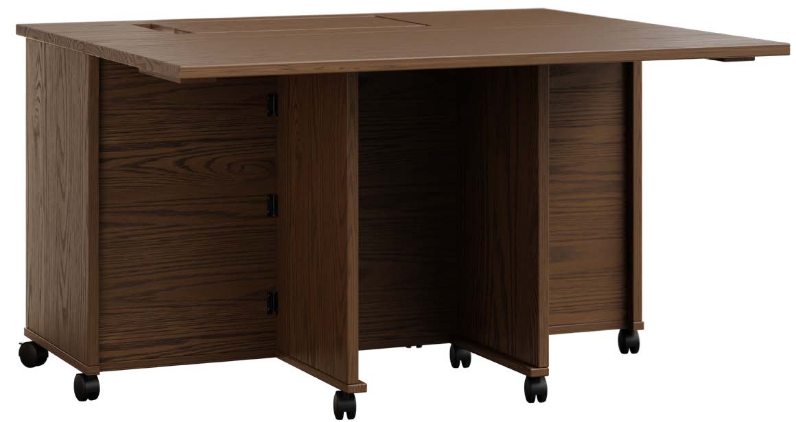 amish sewing cabinet in oak