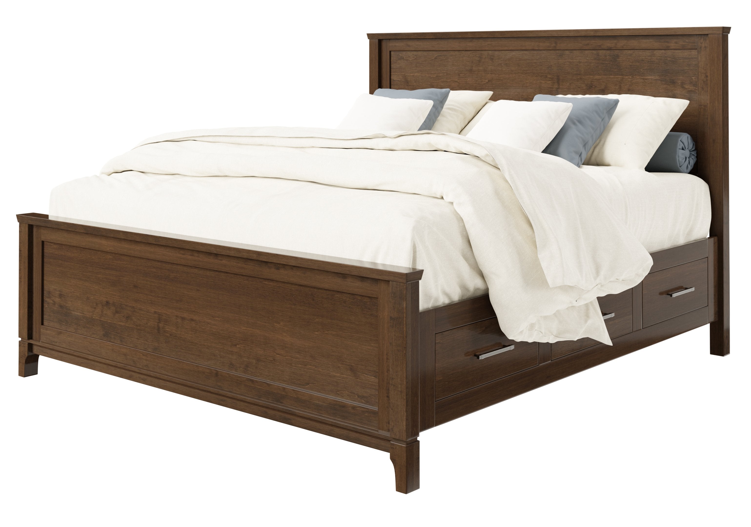 Amish Boulder Creek Bed with Storage Unit