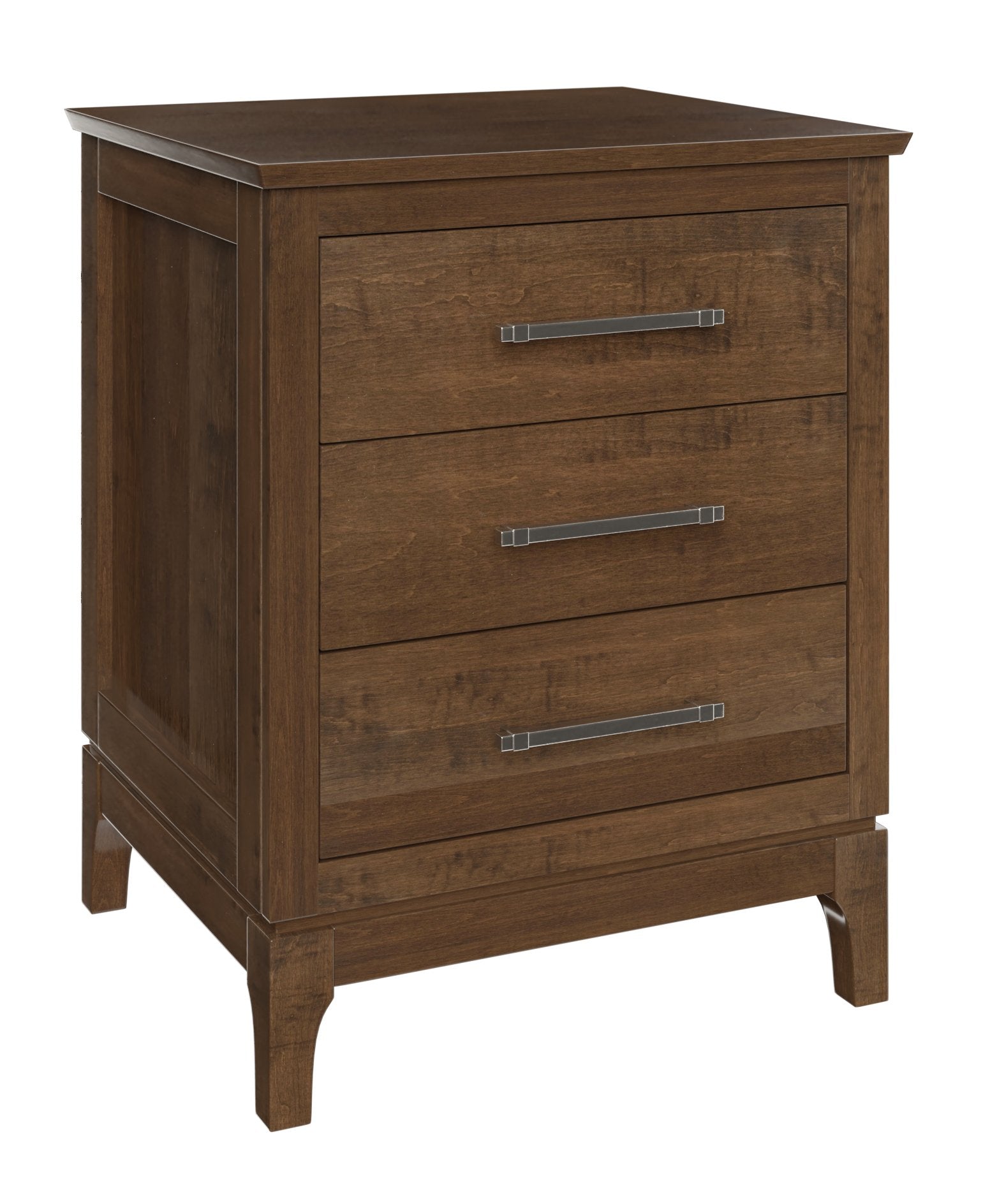 Amish Boulder Creek Three Drawer Nightstand
