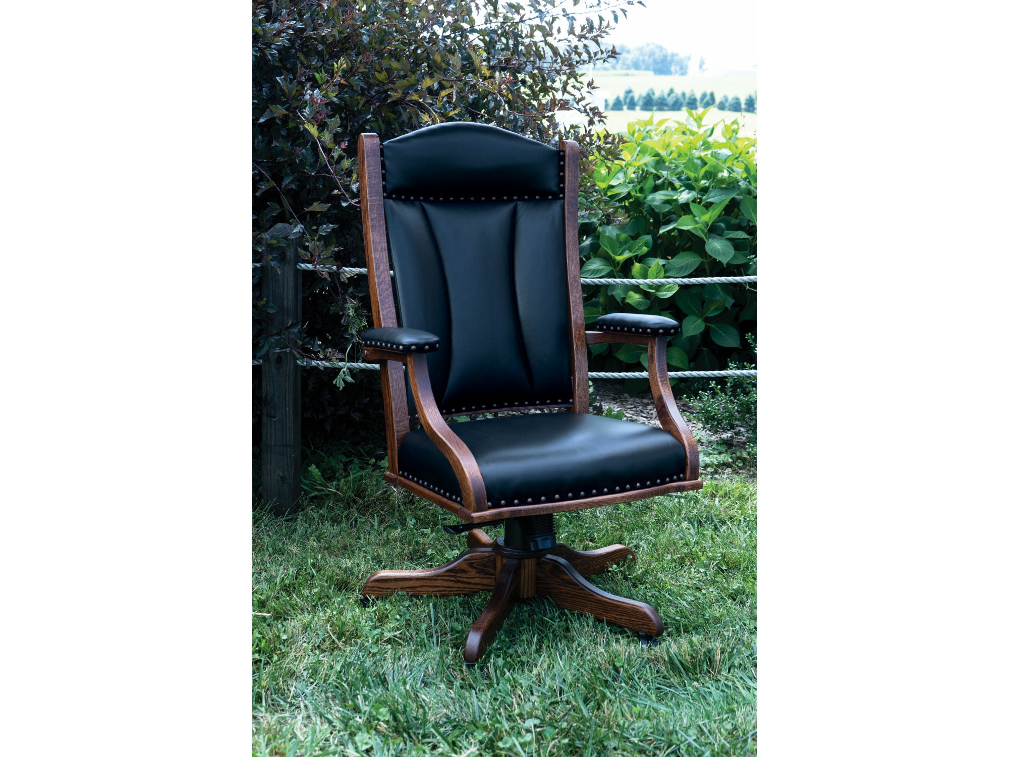 Outdoor chair with discount desk