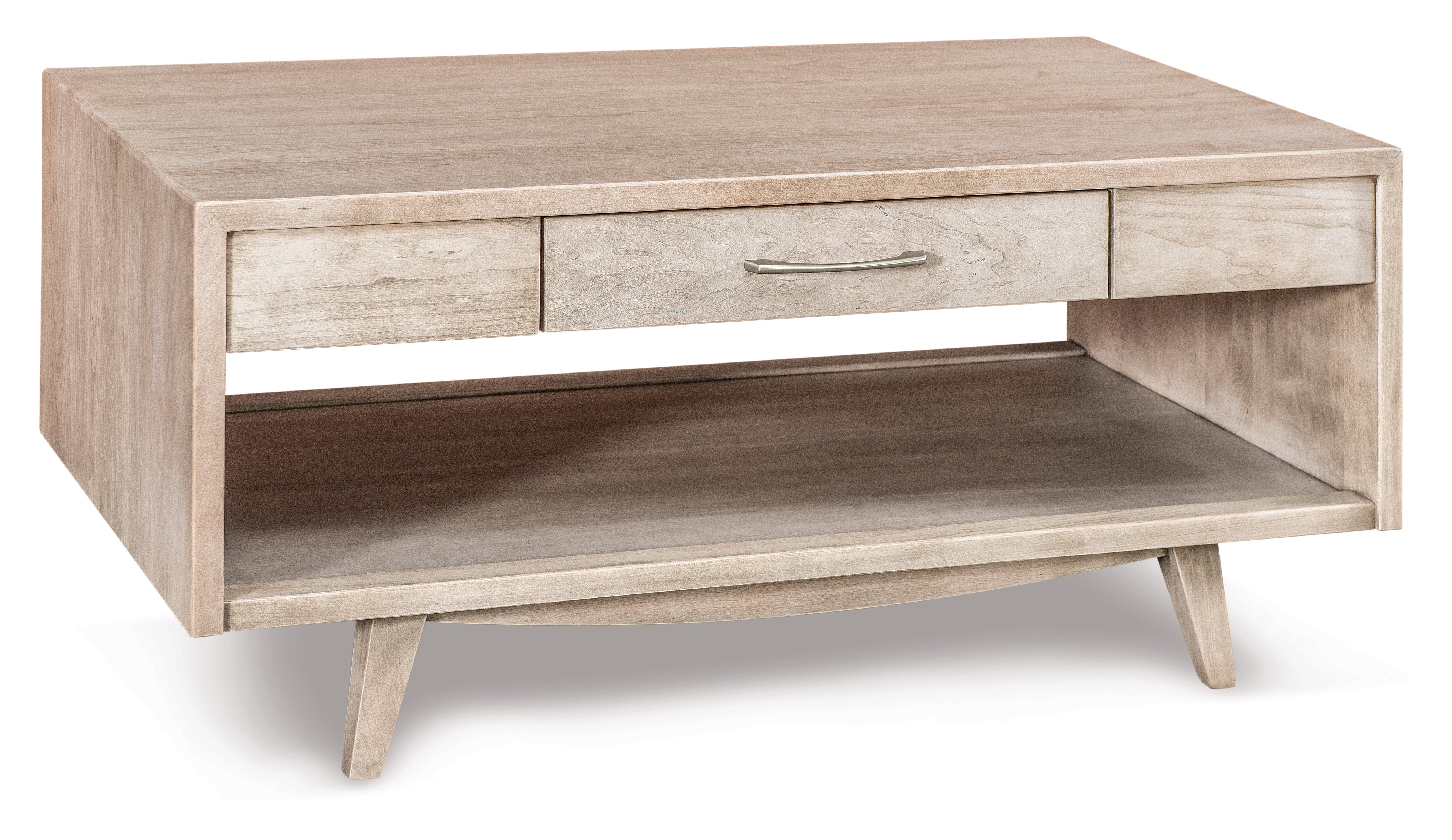 Amish Marina Open Coffee Table with Drawer