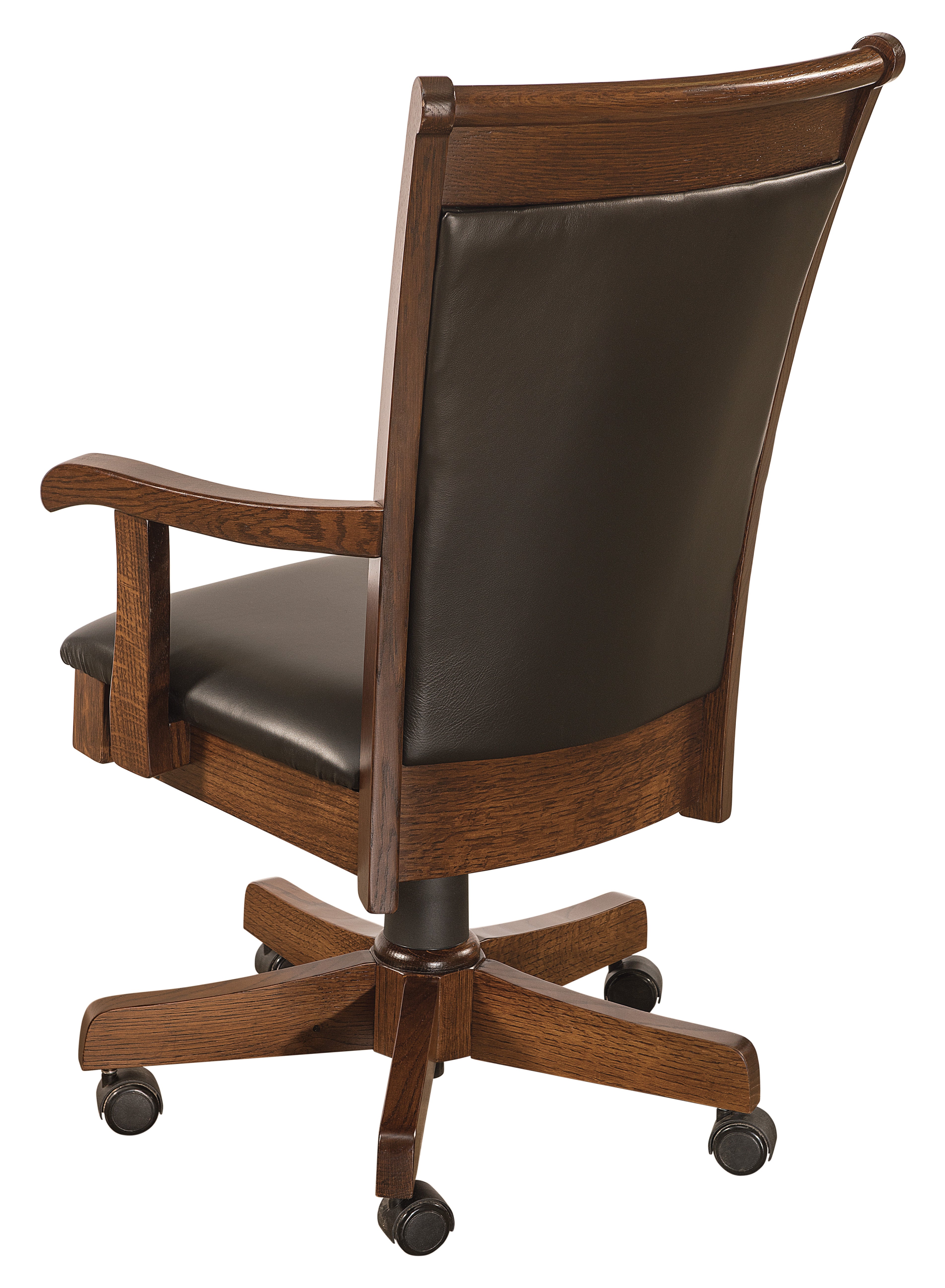 Amish Acadia Desk Arm Chair with Screw Lift/Gas Lift