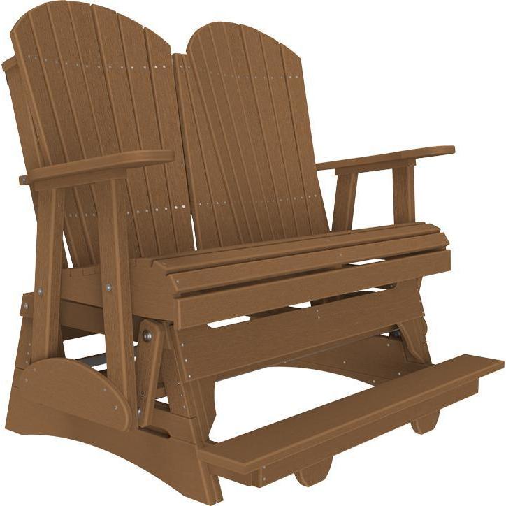 4' Adirondack Balcony Glider Antique Mahogany-The Amish House