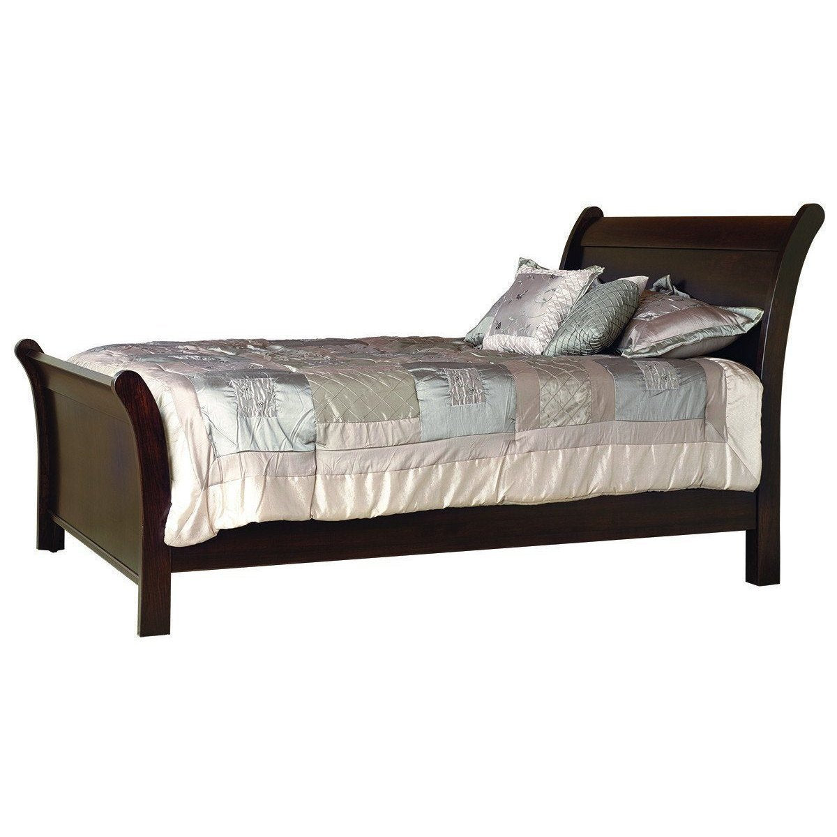 Mission style shop sleigh bed