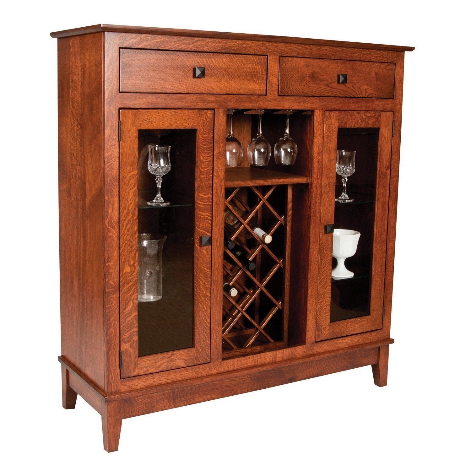 Cherry wine cabinet sale