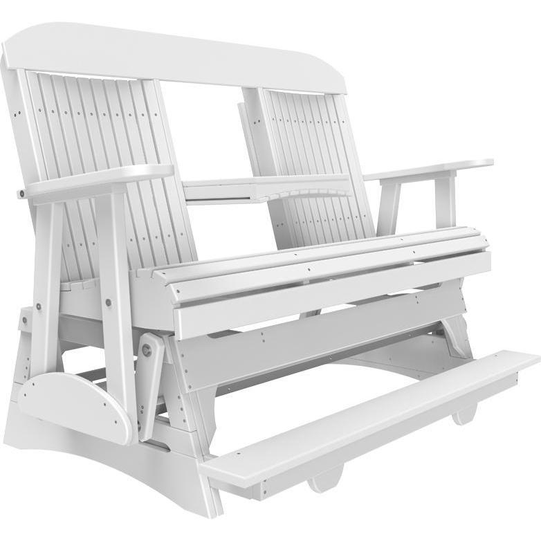 5' Classic Balcony Glider White-The Amish House