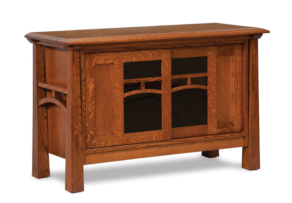 Amish Artesa Two Doors Media Stand