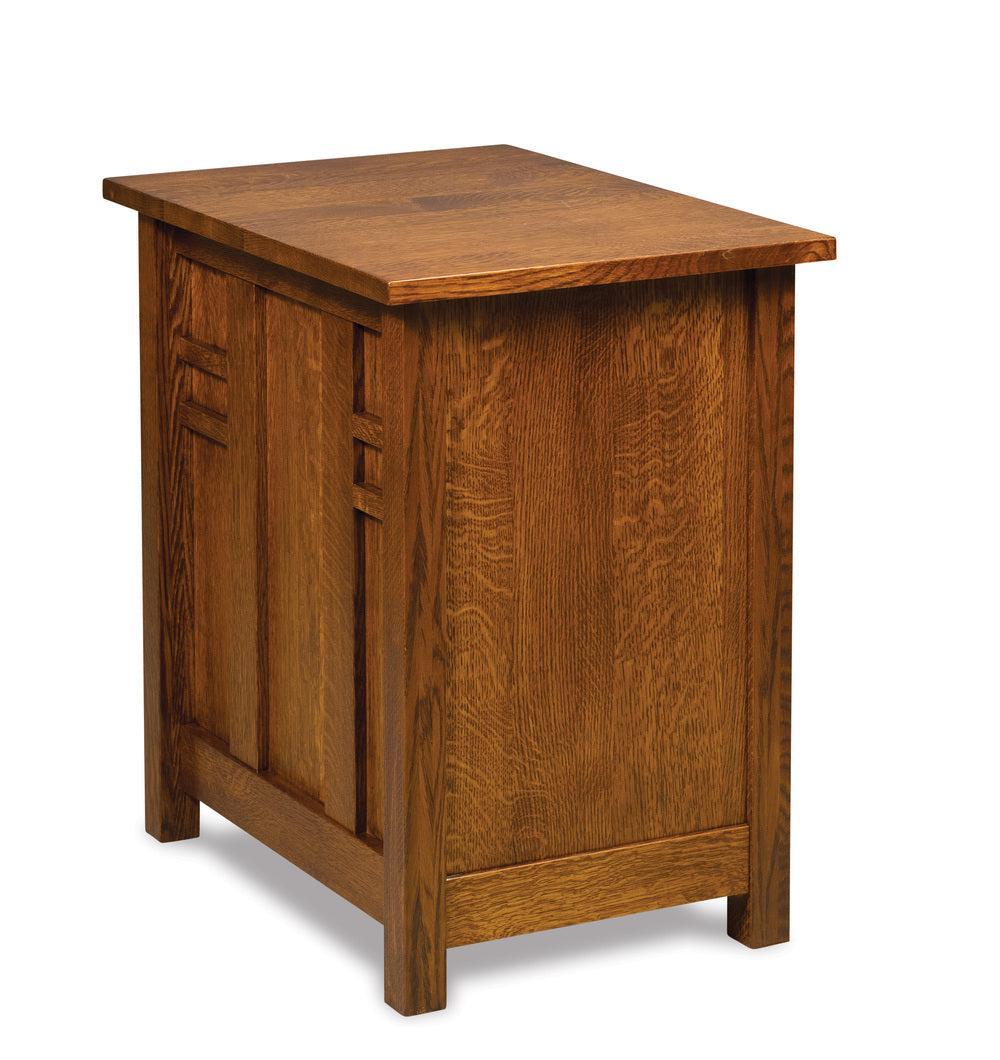 Amish Kascade Two Drawers File Cabinet with Finished Backside
