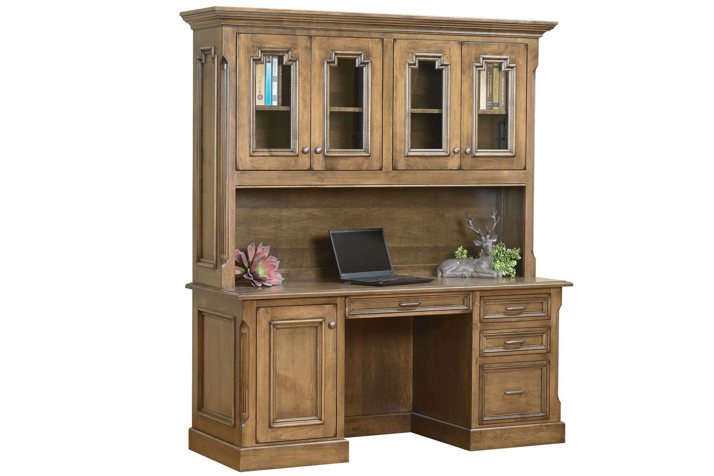 Amish Kingston Credenza Base and Hutch