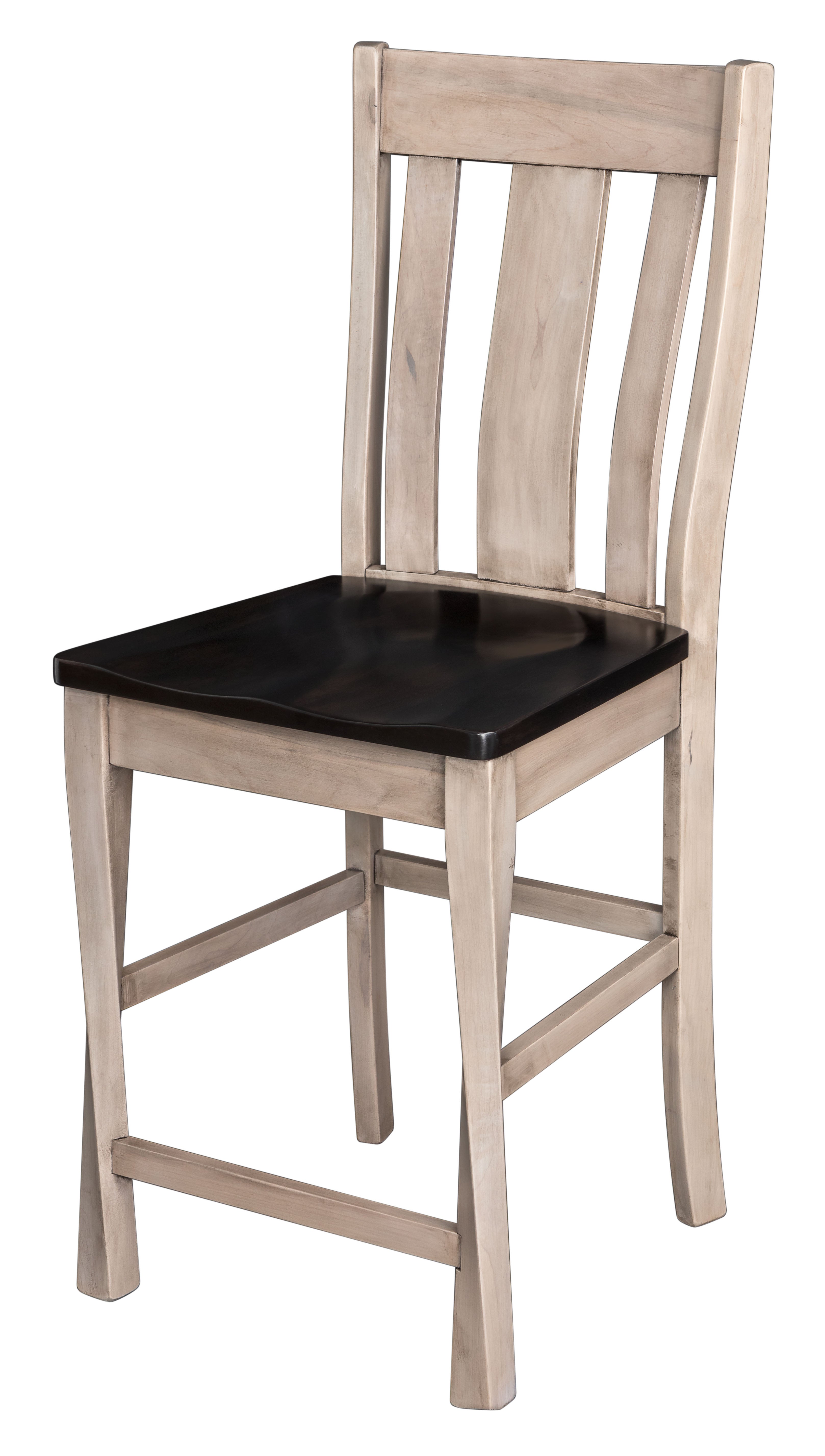 Amish Lawson Stationary Bar Stool - Quick Ship