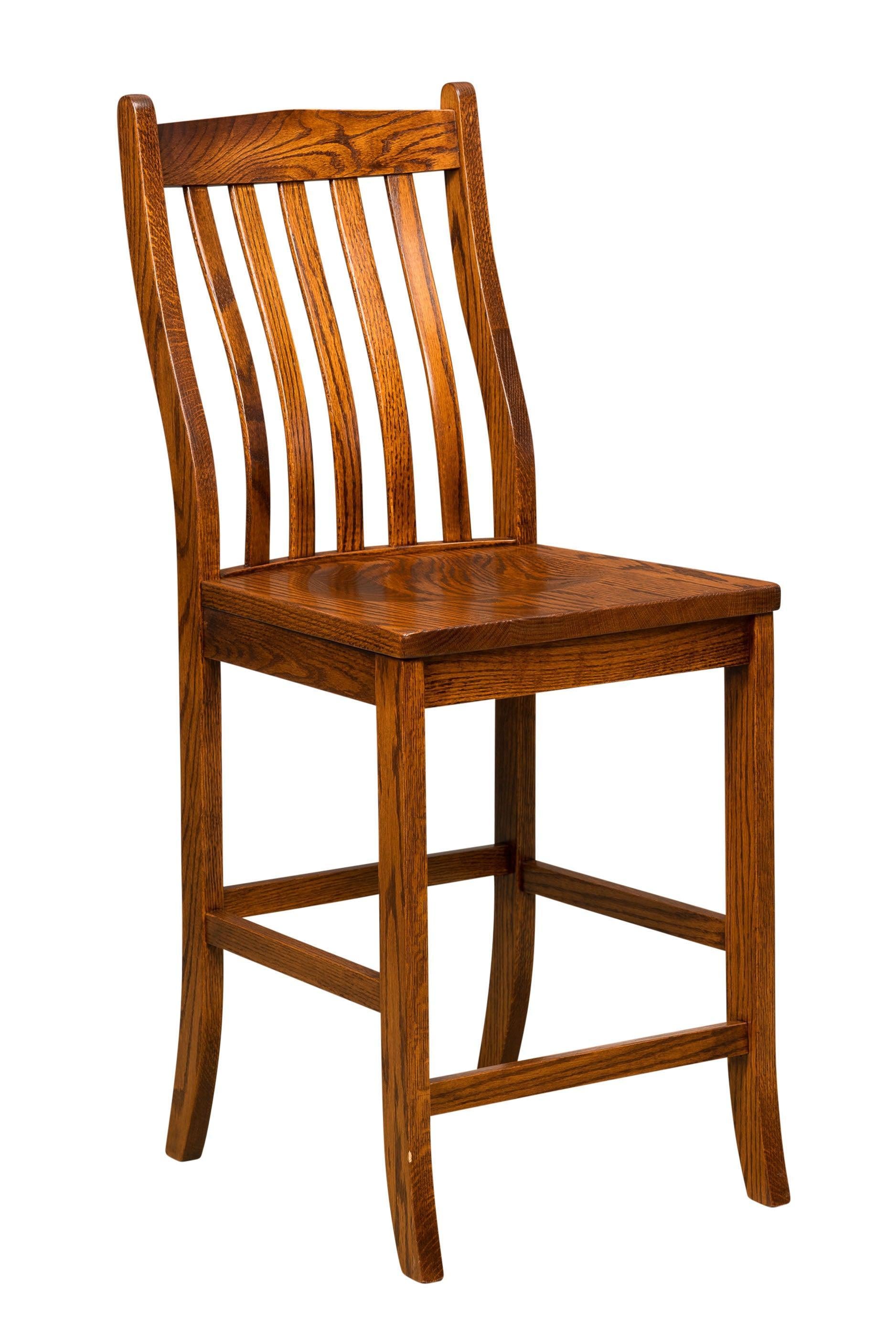 Amish Lincoln Stationary Bar Stool