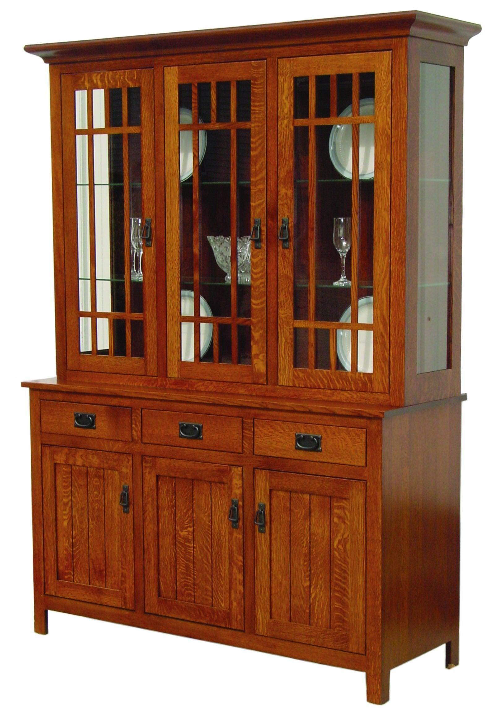 Midway Mission Two Door Hutch-The Amish House