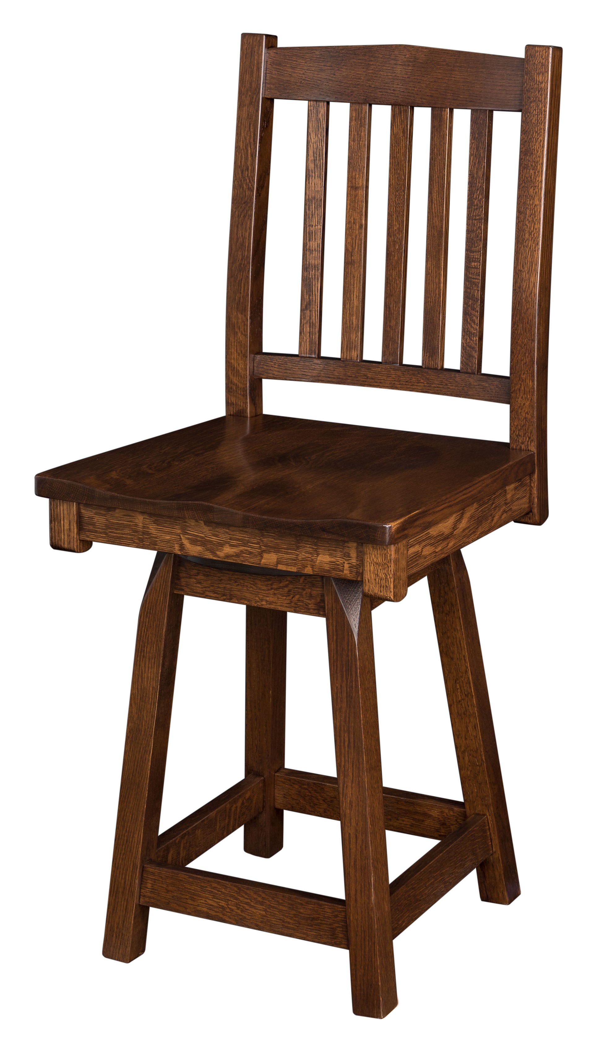Amish Mission Swivel Bar Stool
