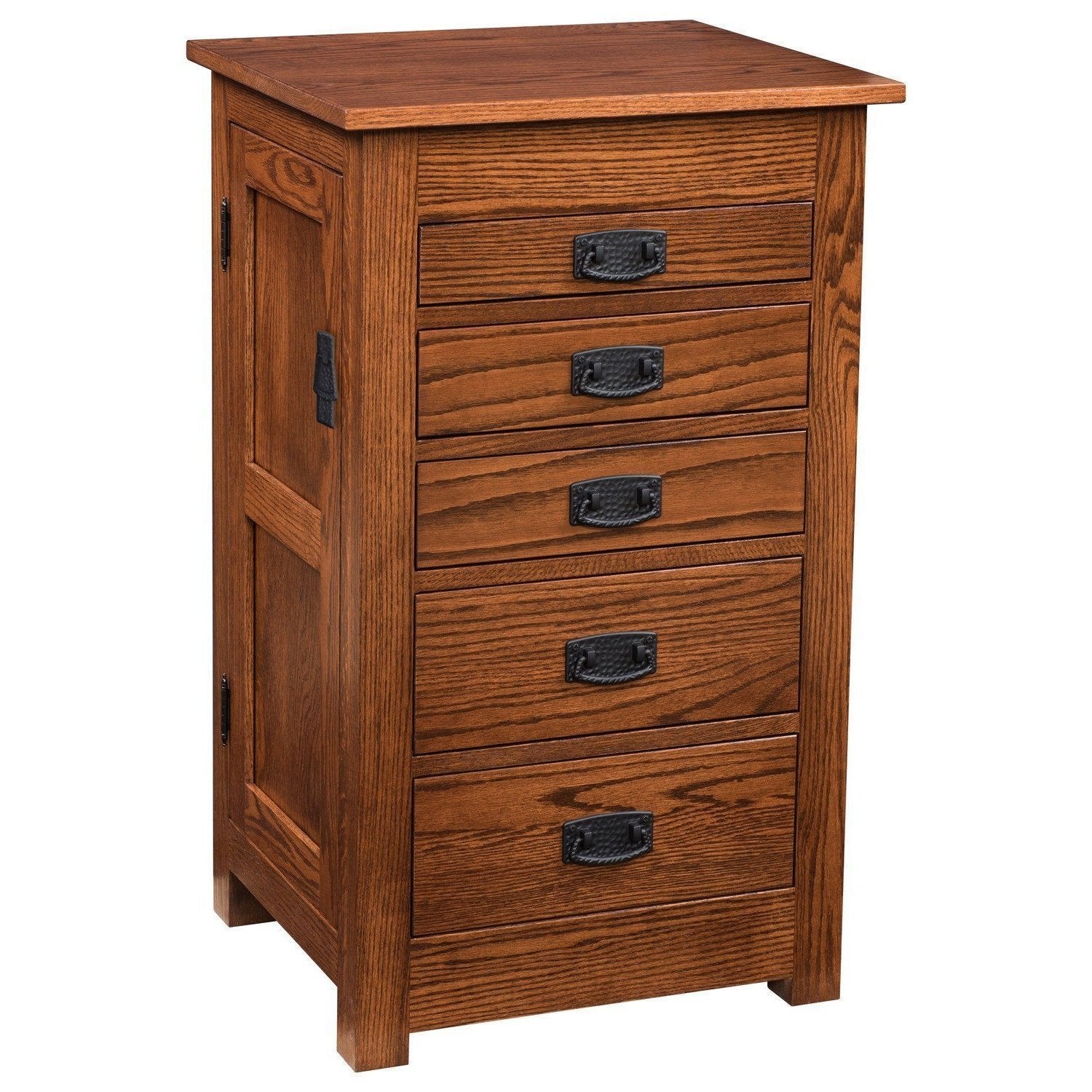 Oak Mission 35" Jewelry Armoire