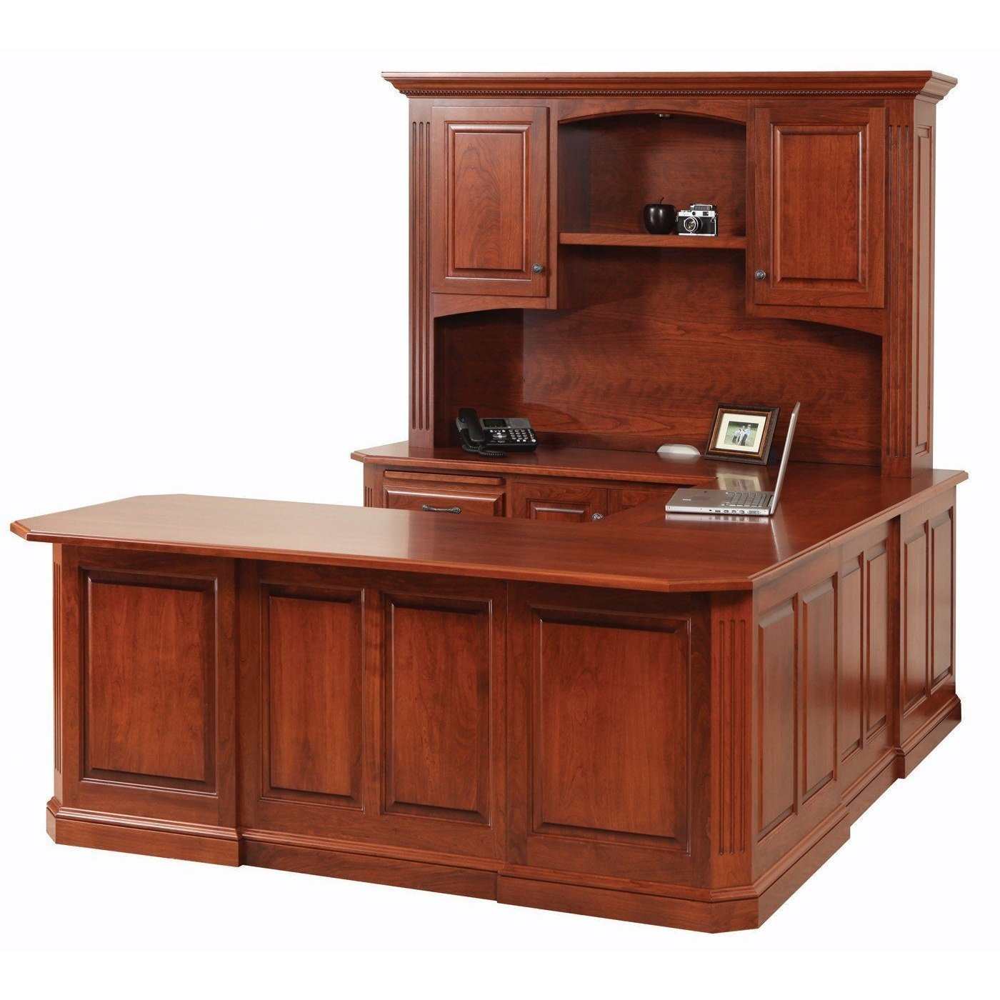 Solid wood deals u shaped desk