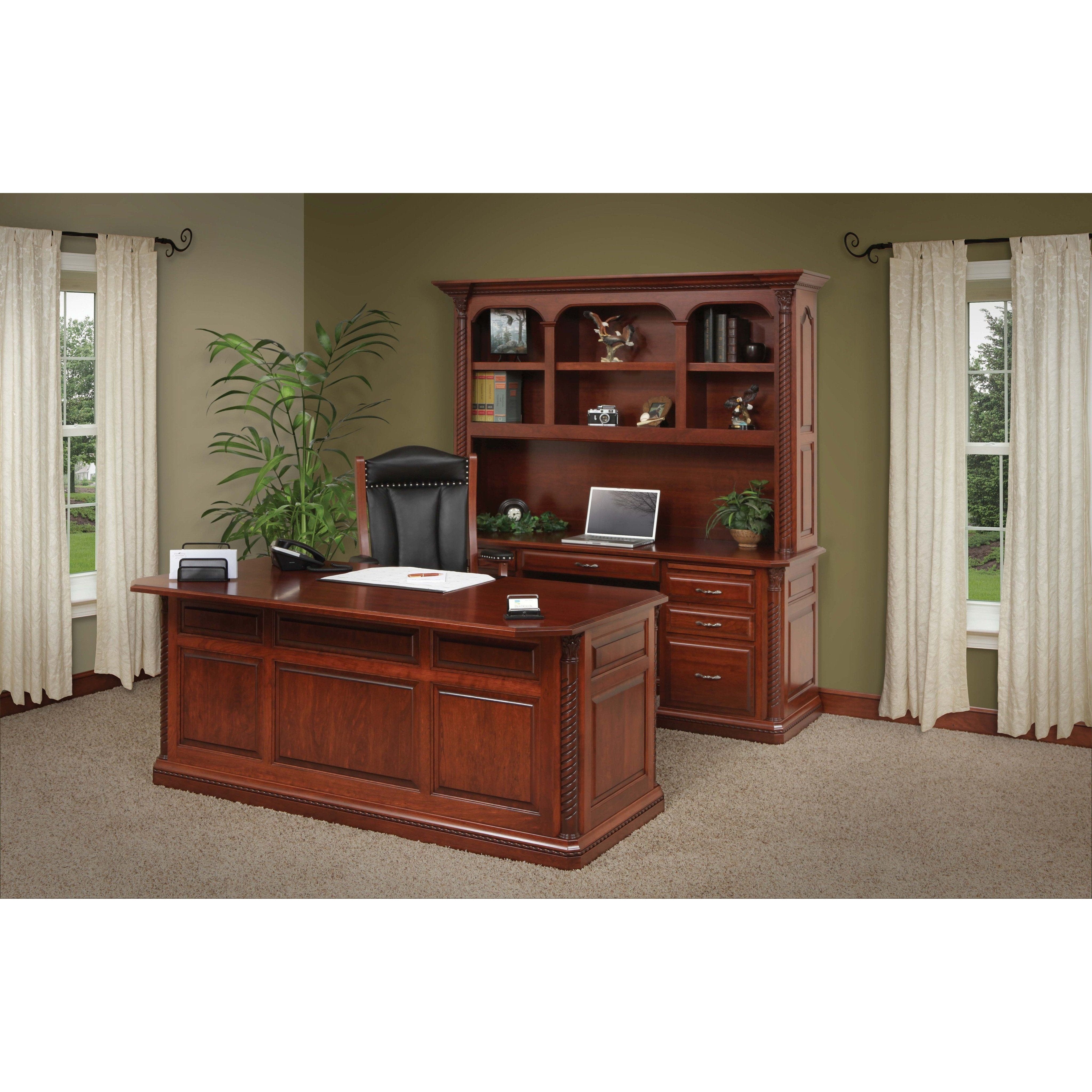 Lexington Credenza & Hutch-Office-The Amish House