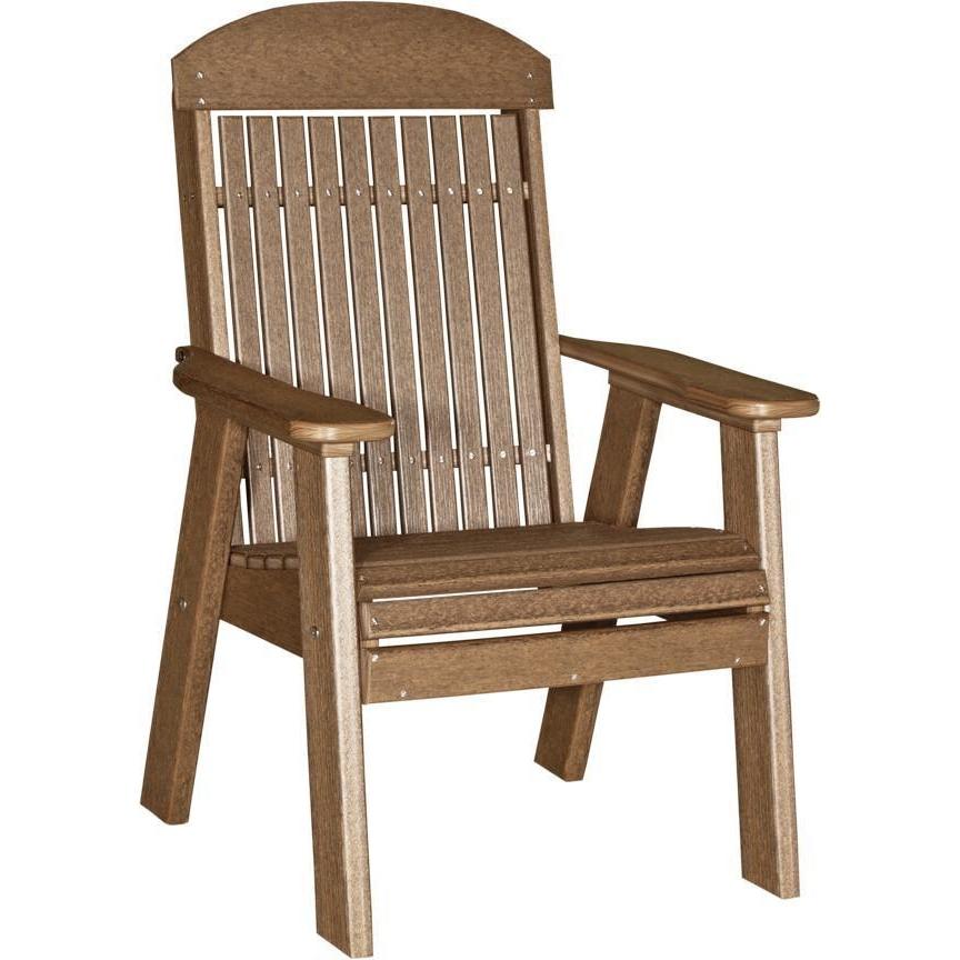 Classic Outdoor Bench Chair Antique Mahogany