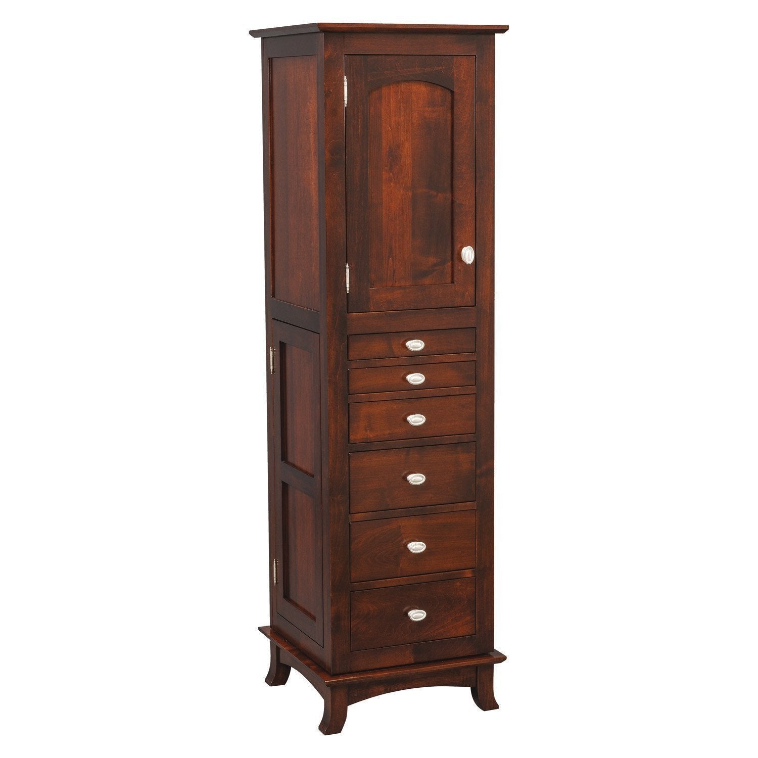 Revolving Shaker Jewelry Armoire