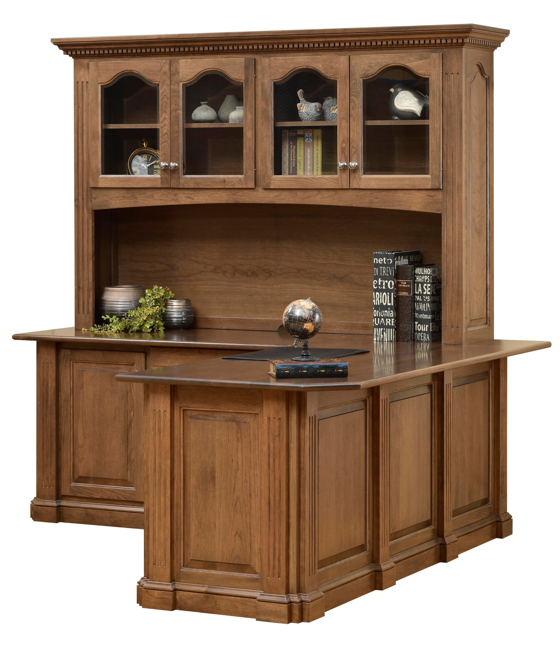 Amish Signature Corner Desk and Hutch