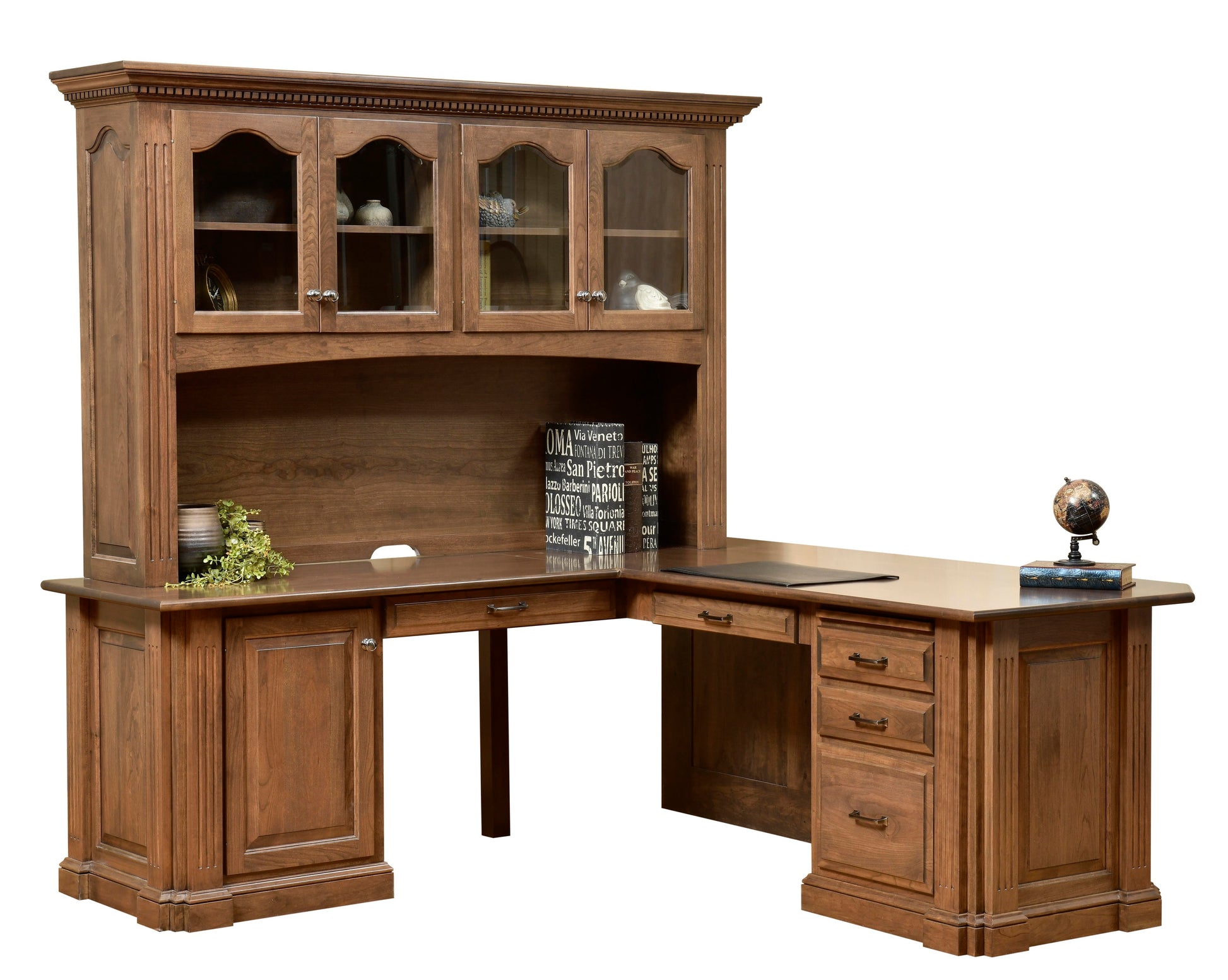 Amish Signature Corner Desk and Hutch