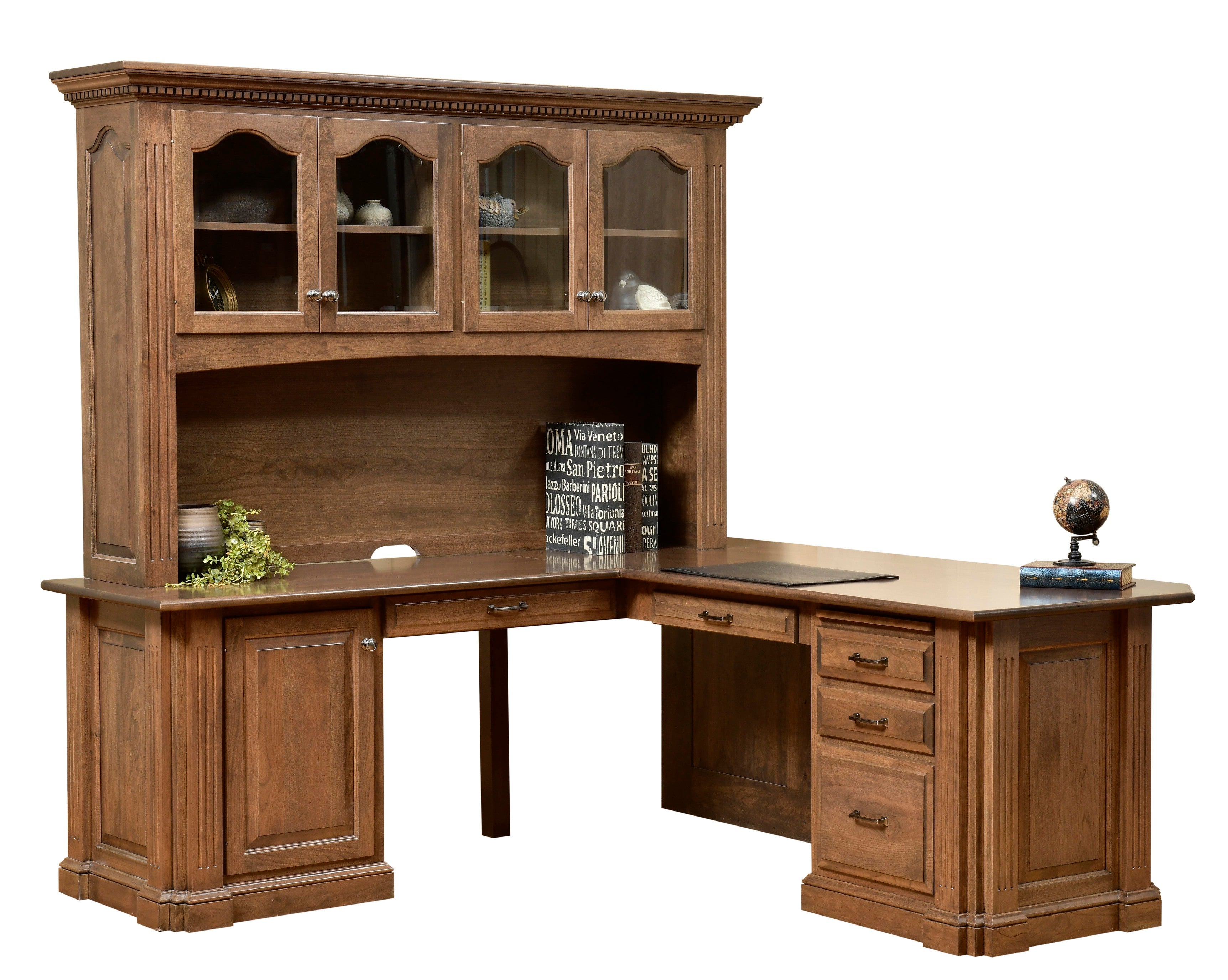 Amish Signature Corner Desk and Hutch