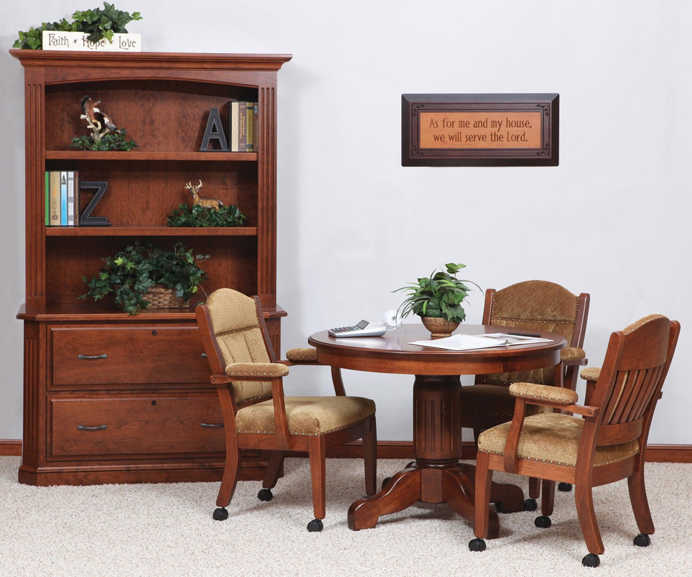 Amish Buckingham Low Back Client Chair
