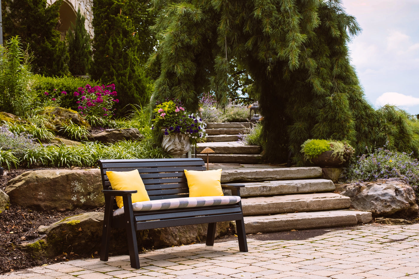 Amish Mission Storage Bench-Benches-The Amish House