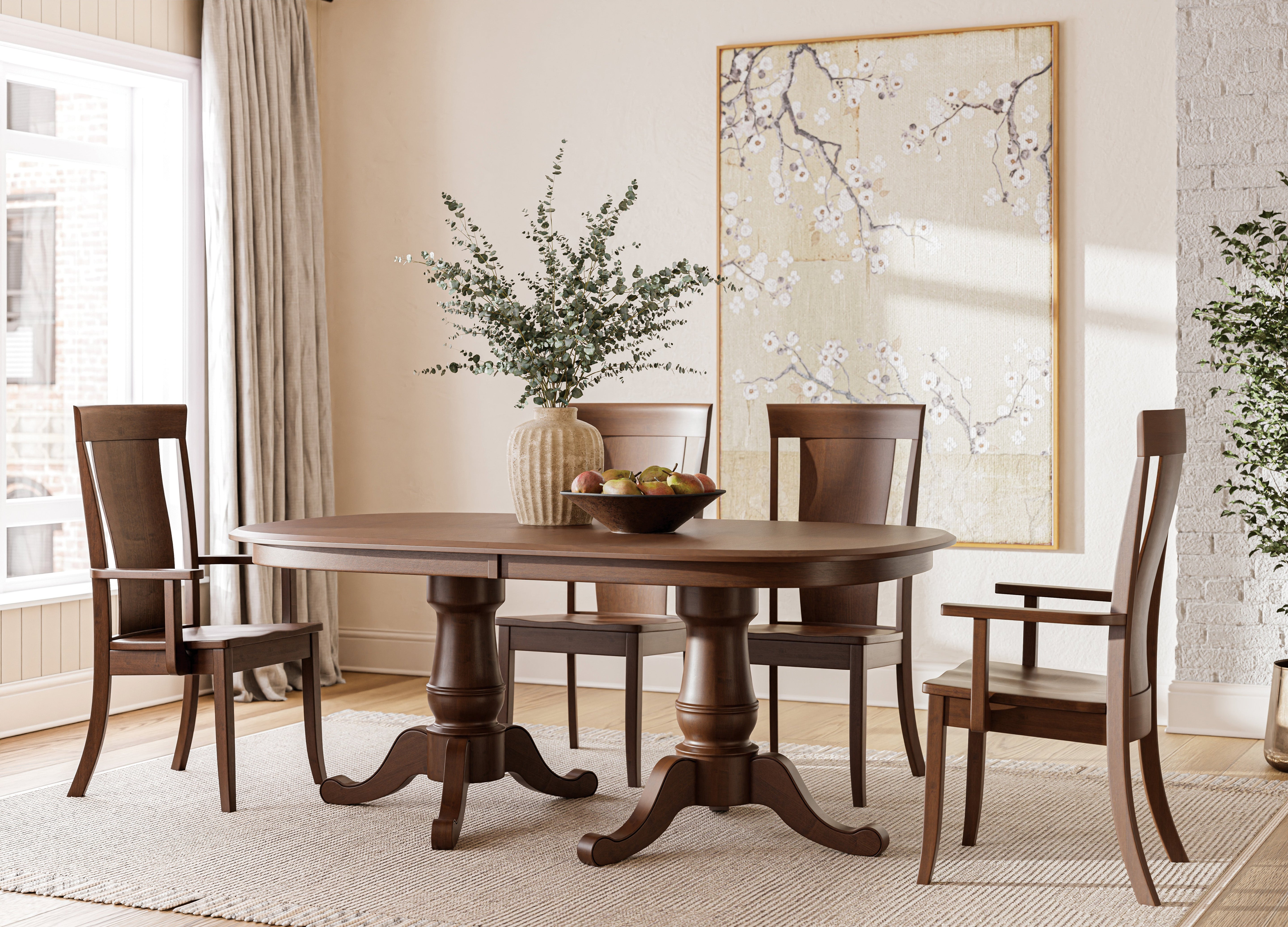Double Pedestal Tables