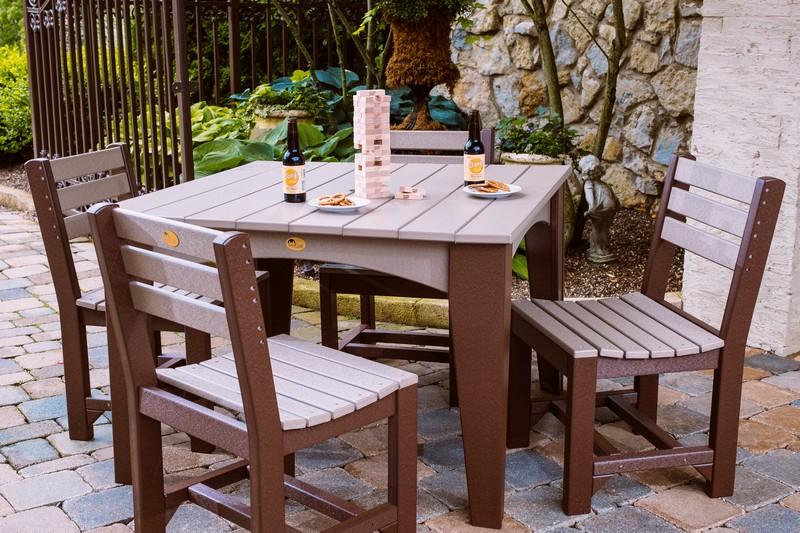 Luxcraft PolyTuf 44" Square Table Set