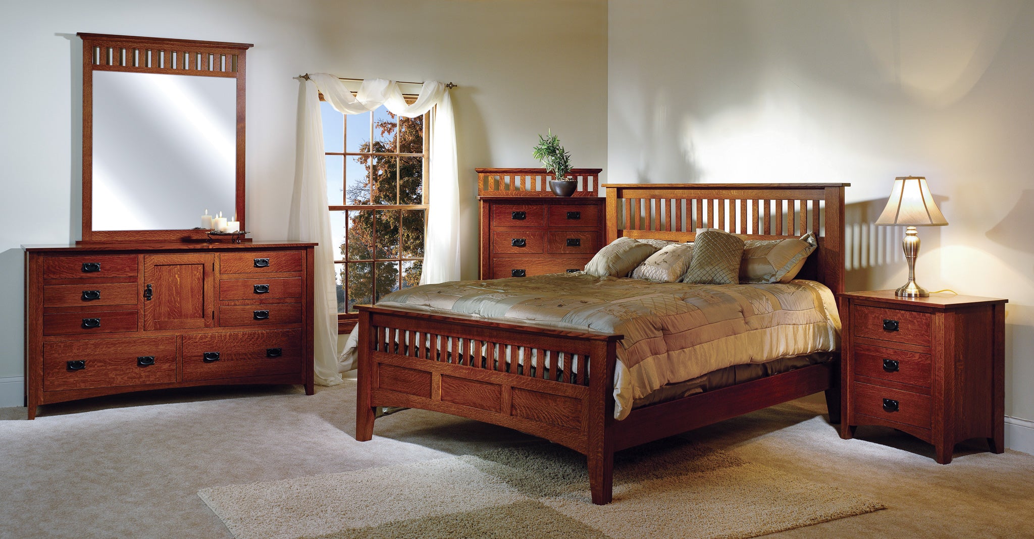 Mission Antique Bedroom Collection