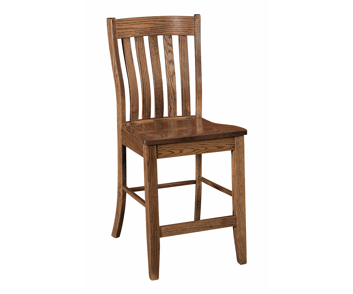 Amish Hillcrest Stationary Bar Chair